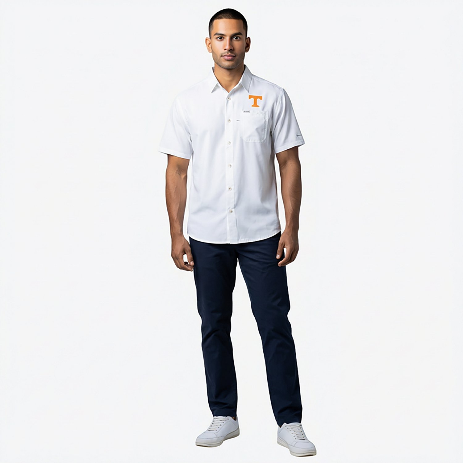 Columbia Tennessee Volunteers PFG Slack Tide Omni-Shade Button-Up Camp Shirt - view number 7