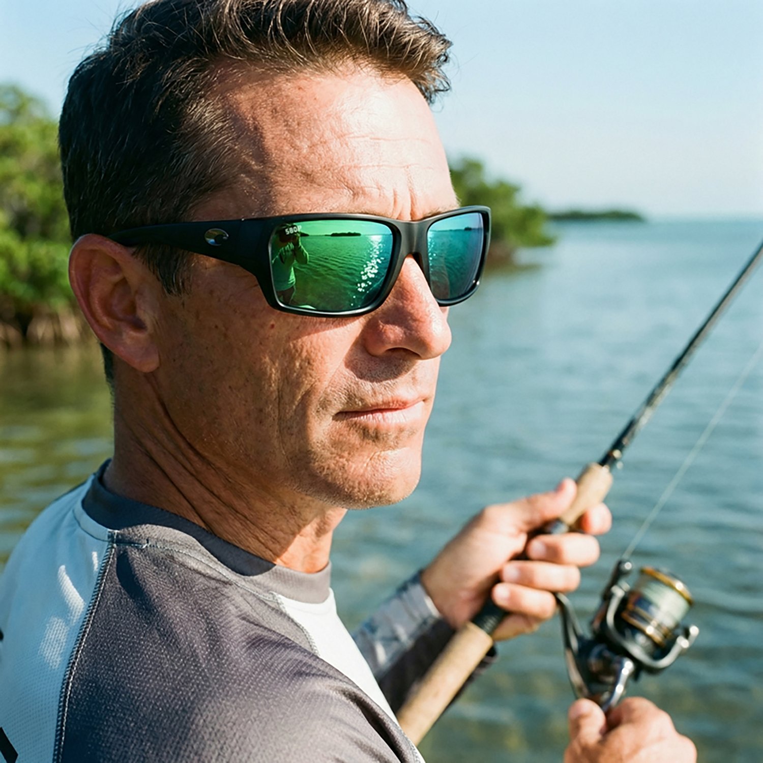 Costa Del Mar Mirrored Tailfin Polarized 580P Sunglasses - view number 7