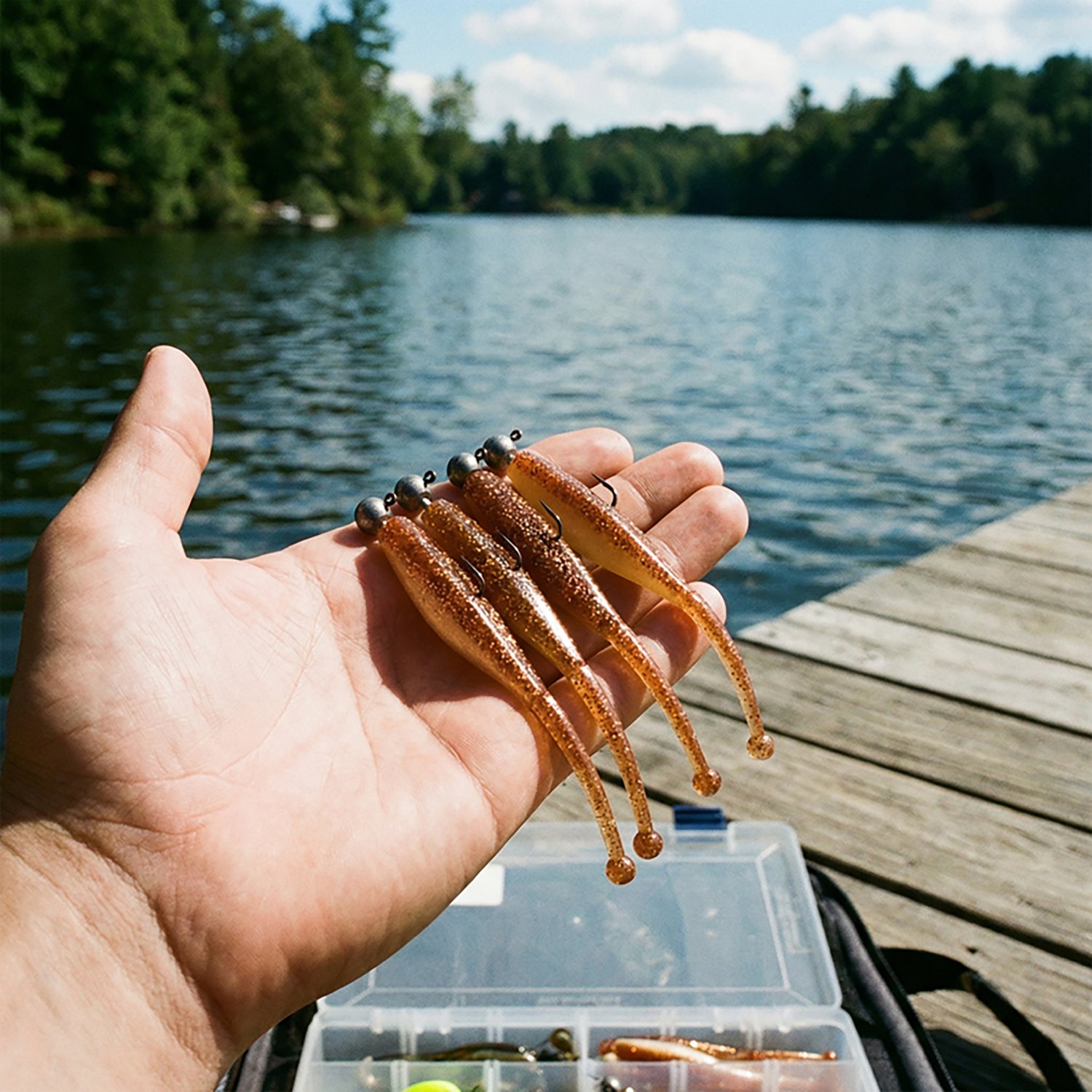 Kwigglers Wigglers Jr Ball Tail Shad 7-Pack