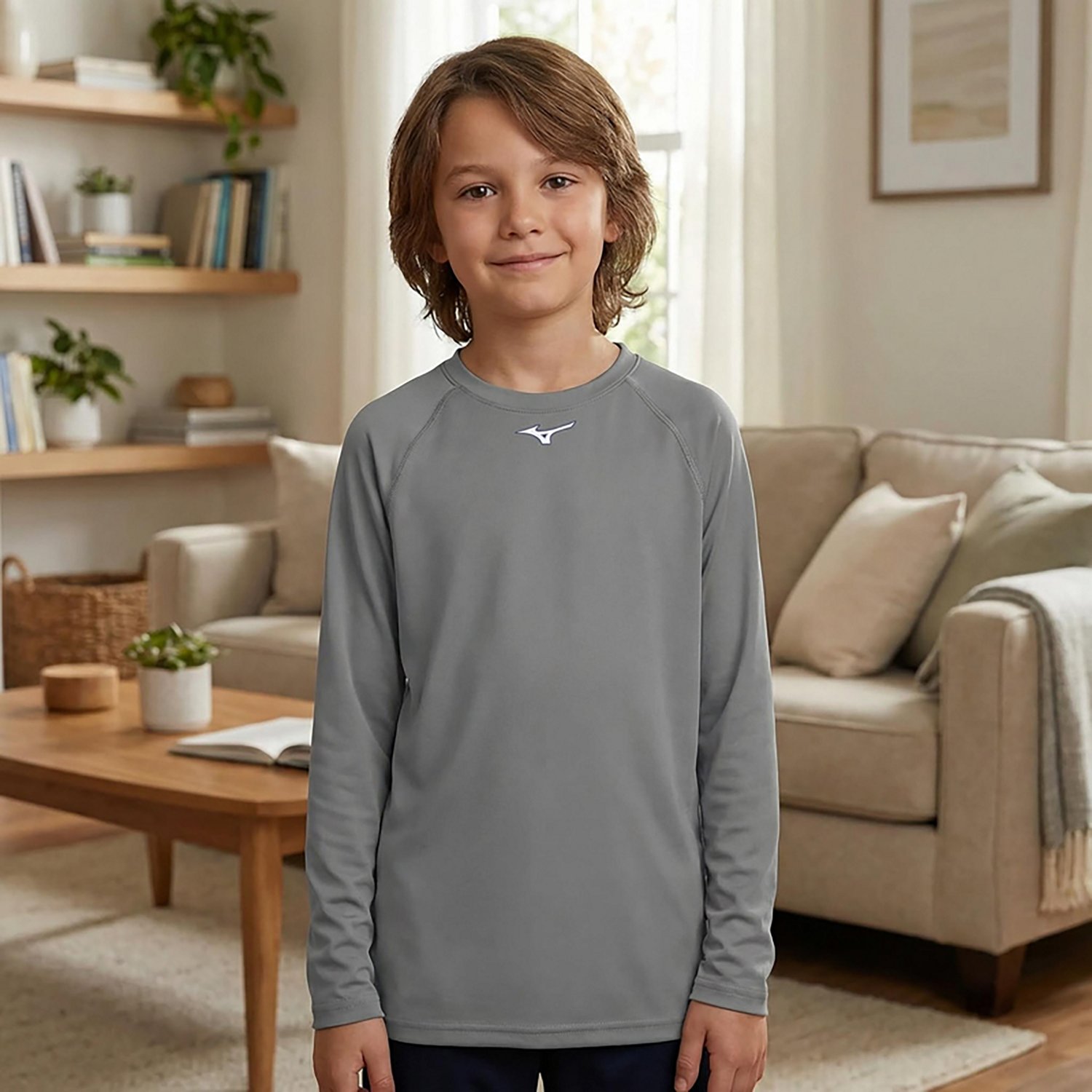 Mizuno Youth Thermo Compression Long Sleeve Shirt - view number 2