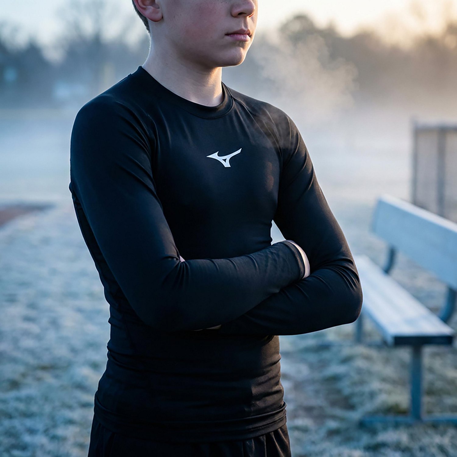 Mizuno Youth Thermo Compression Long Sleeve Shirt - view number 3