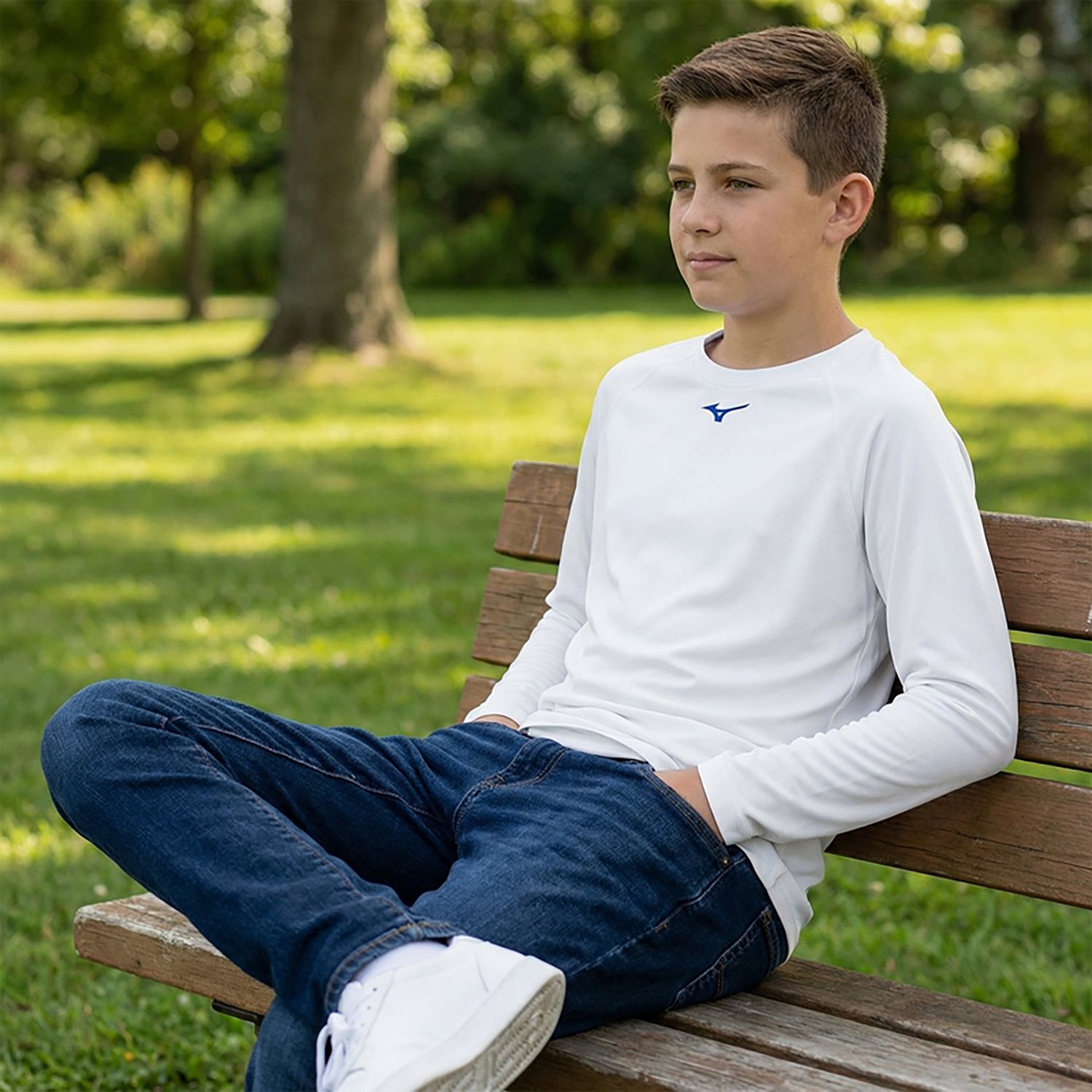 Mizuno Youth Thermo Compression Long Sleeve Shirt - view number 3