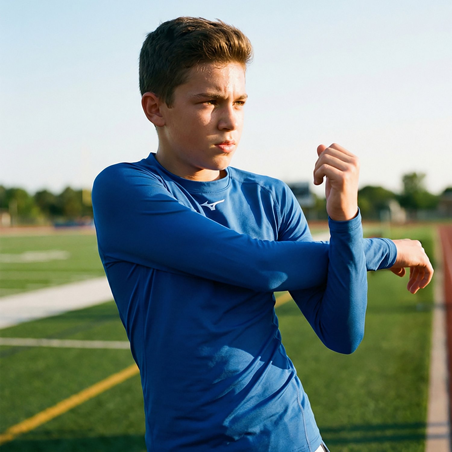 Mizuno Youth Compression Long Sleeve Shirt - view number 3