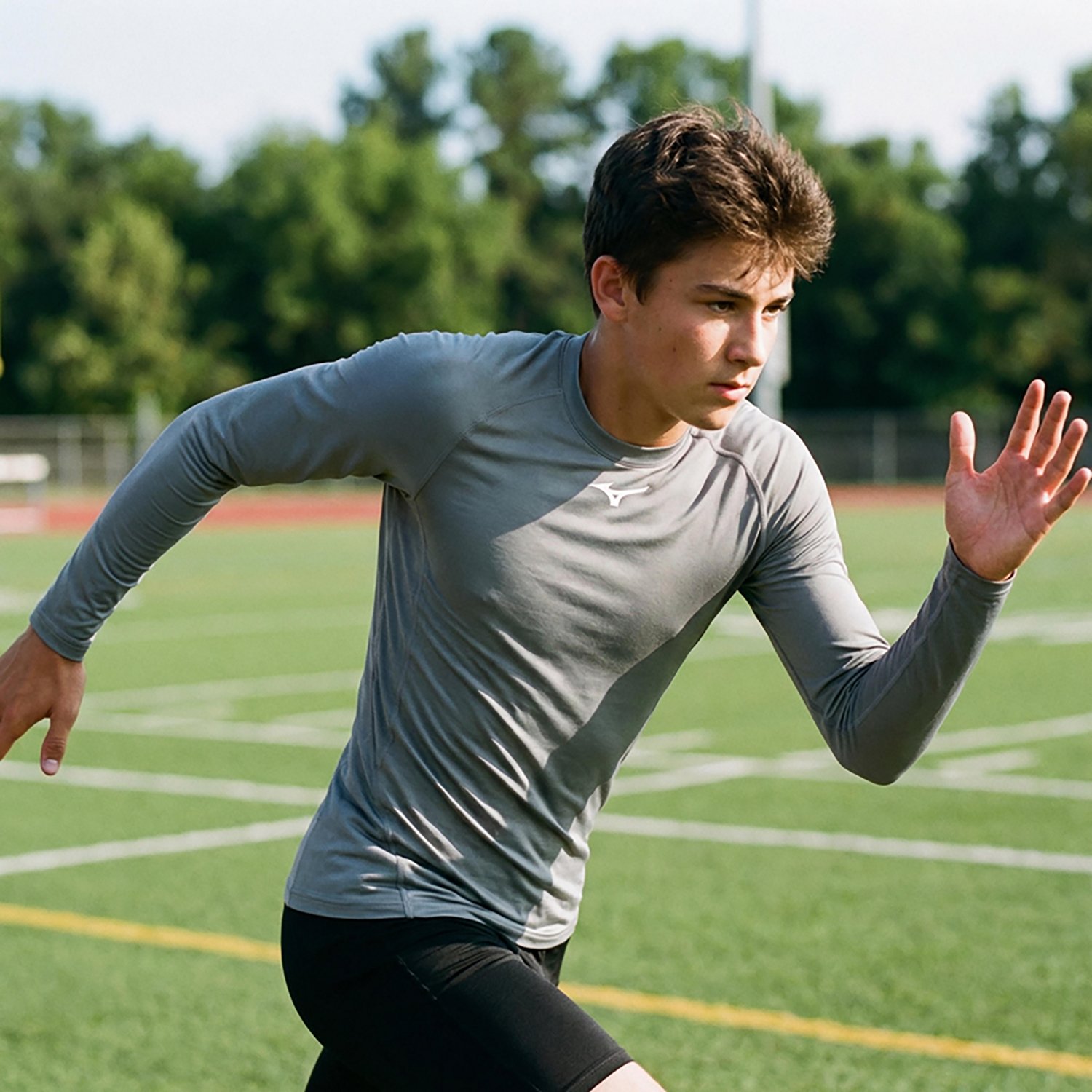 Mizuno Youth Compression Long Sleeve Shirt - view number 2