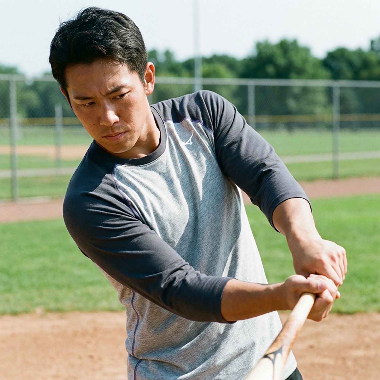 Mizuno Men's Practice 3/4-Sleeve T-shirt - view number 2