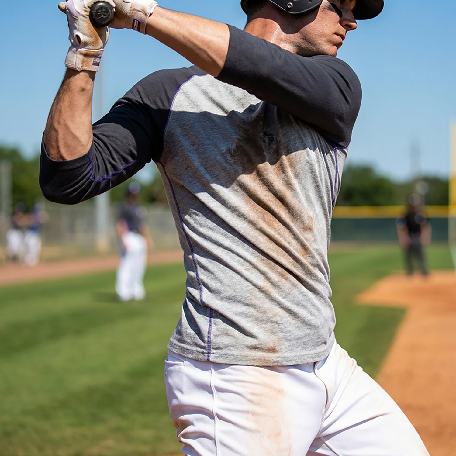 Mizuno Men's Practice 3/4-Sleeve T-shirt - view number 3