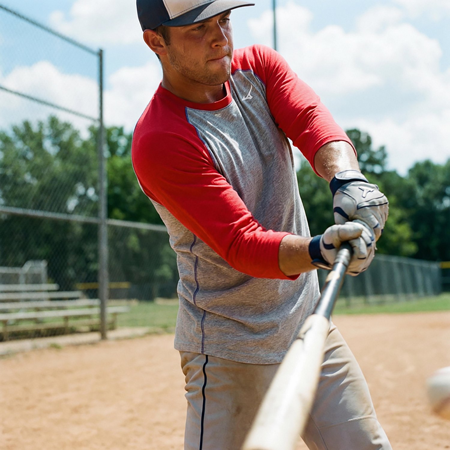 Mizuno Men's Practice 3/4-Sleeve T-shirt - view number 2