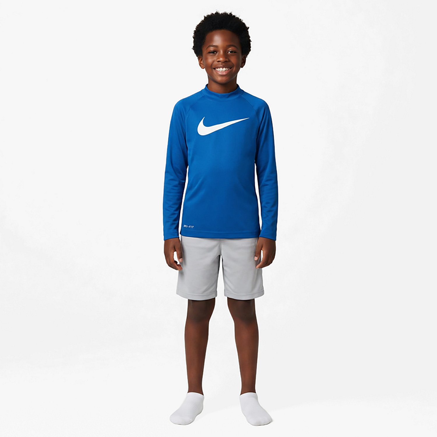 Nike Boys' Swim Multi-Logo Long Sleeve Hydroguard - view number 2