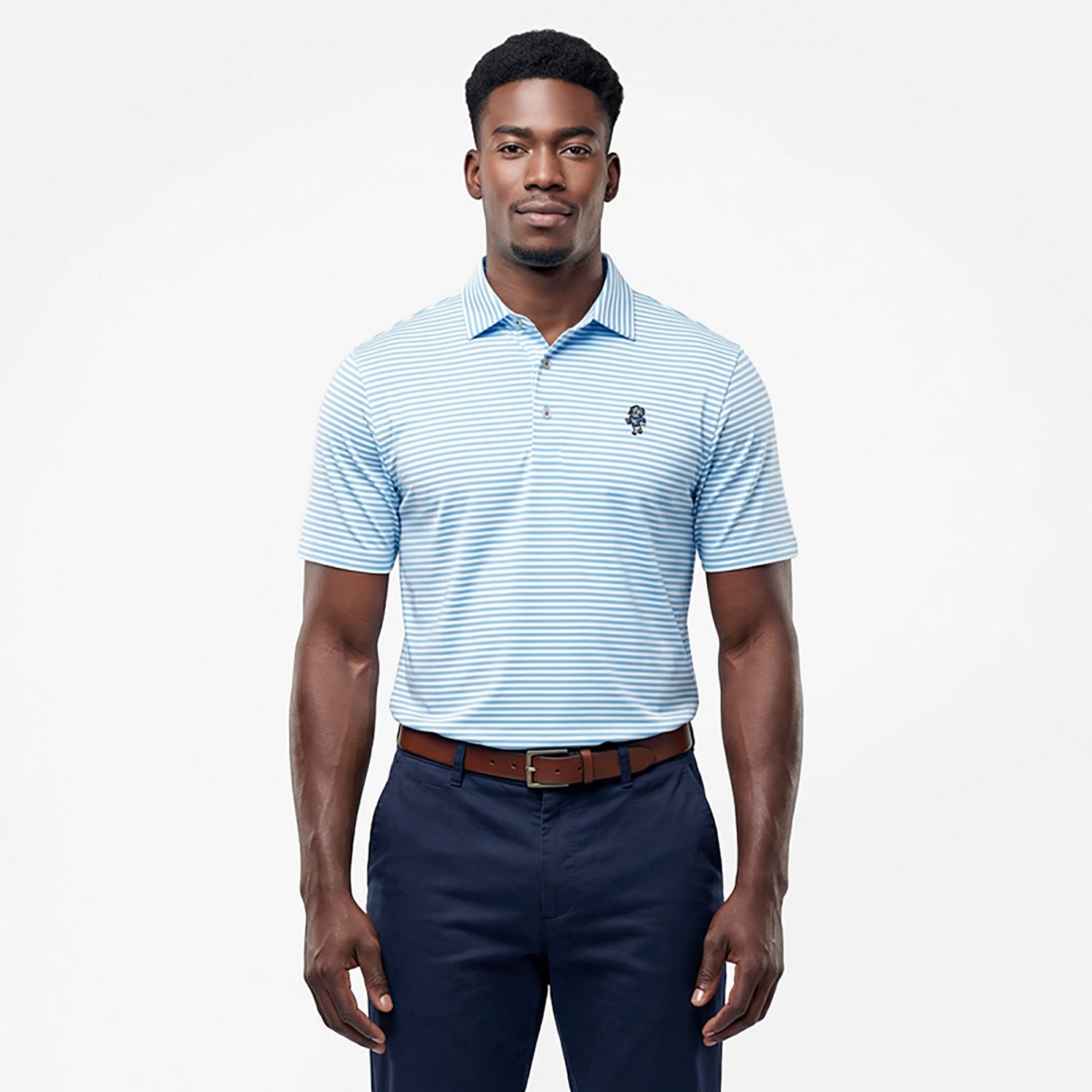 Cutter & Buck Men's University of North Carolina Virtue Eco Pique Rameses Logo Polo Shirt - view number 2