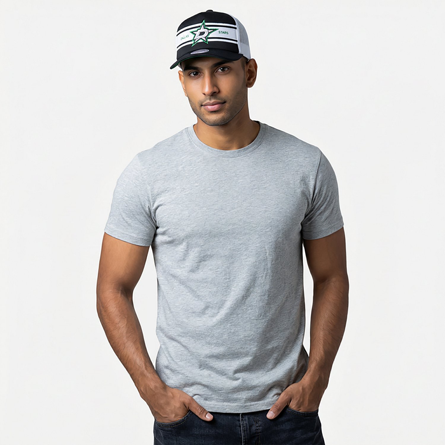 Mitchell & Ness Adults' Dallas Stars Sideline Trucker Cap                                                                        - view number 2