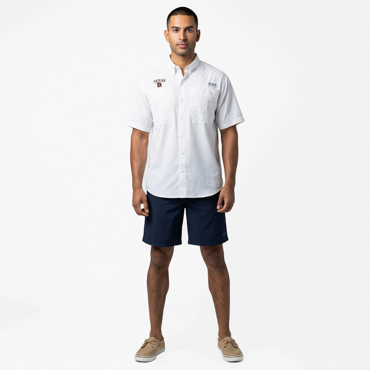 Columbia Sportswear Men's Texas Rangers Tamiami Shirt