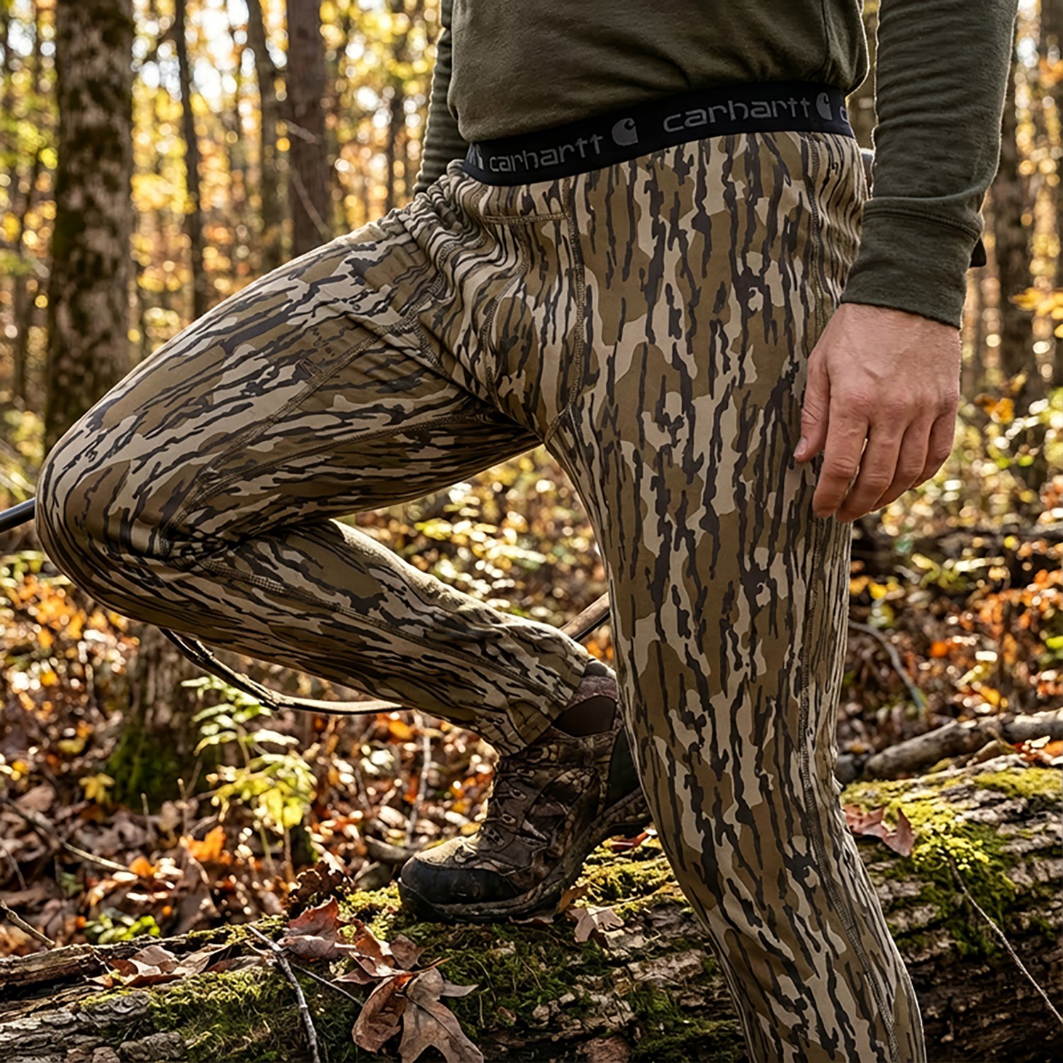 Carhartt Men's Heavyweight Stretch Camo Base Layer Pant - view number 4