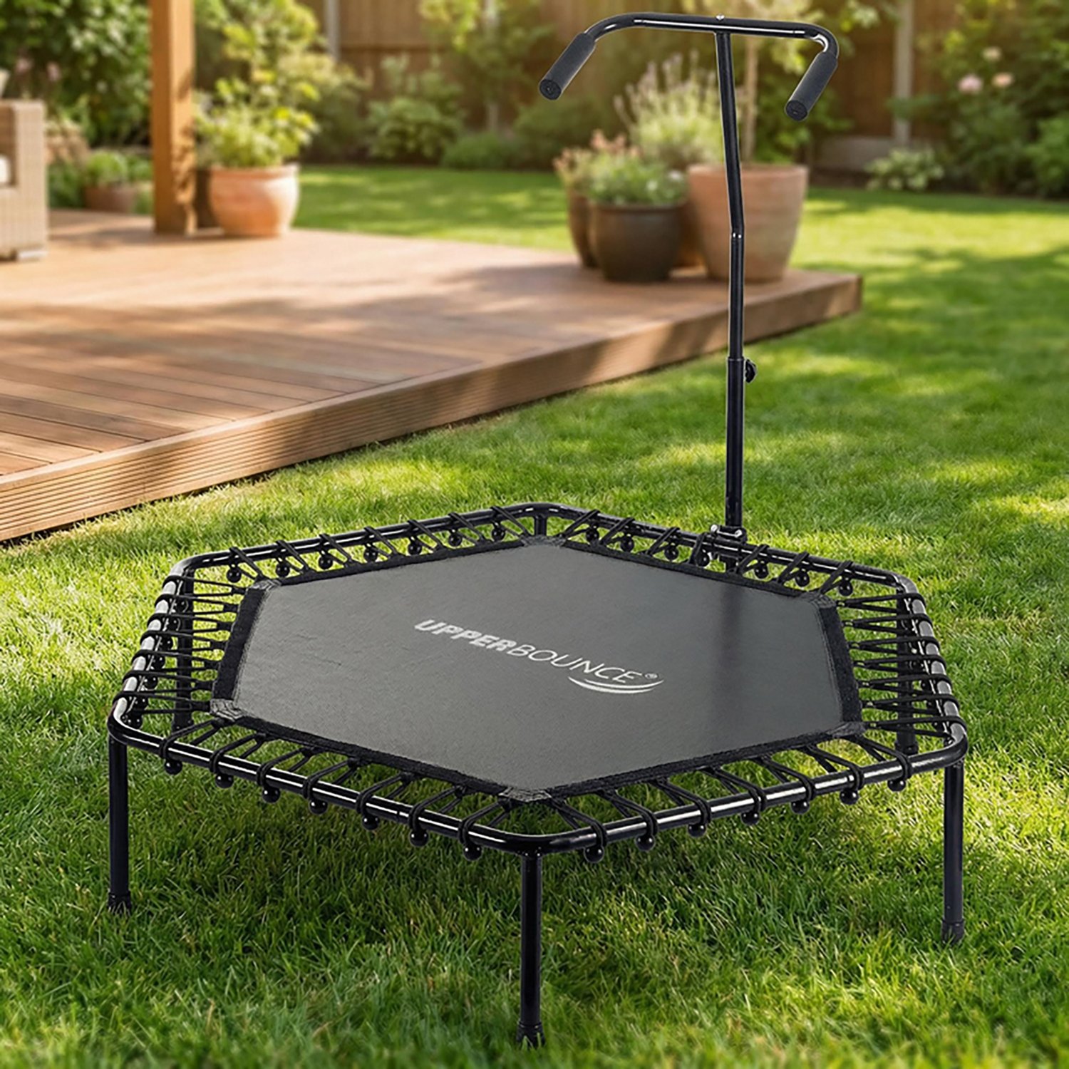 Machrus Upper Bounce 50 in Mini Hexagon Trampoline with Adjustable Handrail - view number 7