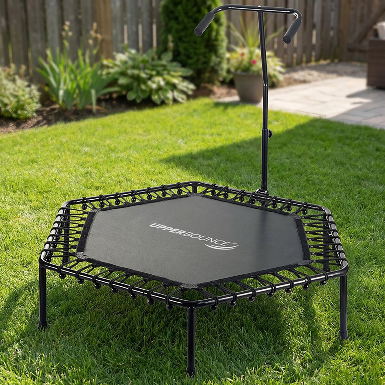 Machrus Upper Bounce 50 in Mini Hexagon Trampoline with Adjustable Handrail - view number 8