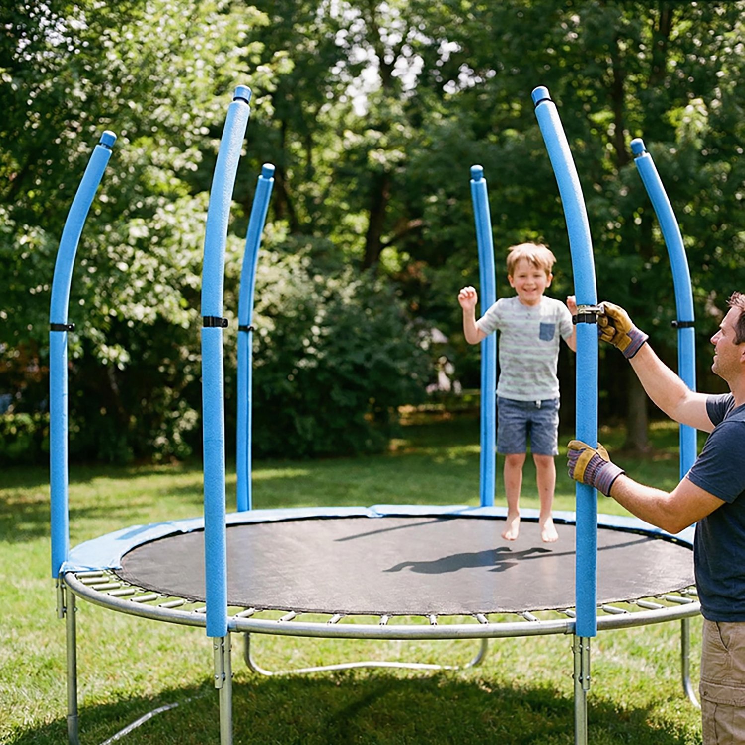 Machrus Upper Bounce Curved Trampoline Safety Enclosure Poles - 6 Count - view number 7