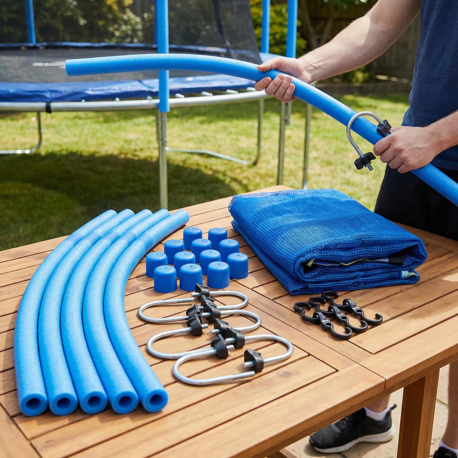 Machrus Upper Bounce Curved Trampoline Safety Enclosure Poles - 6 Count - view number 8