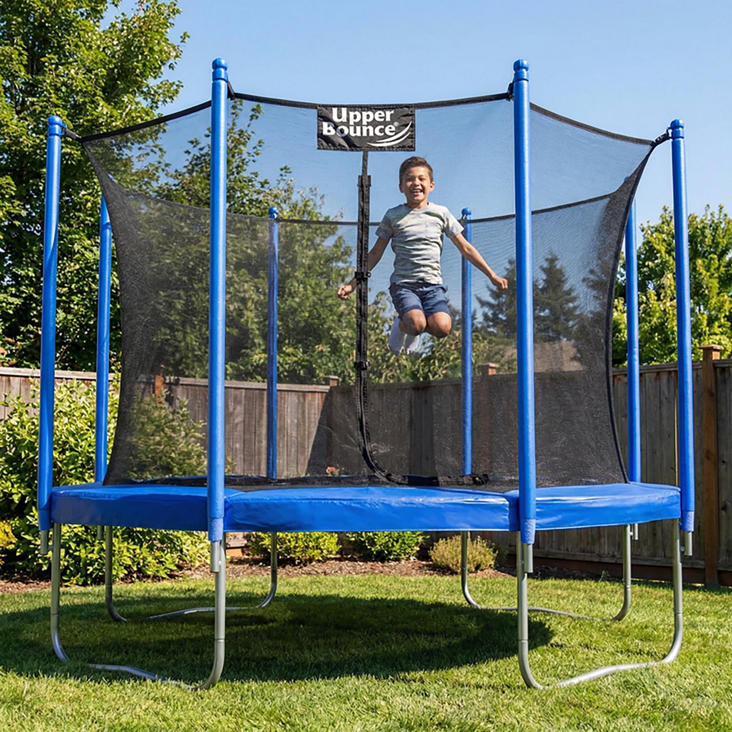 Machrus Upper Bounce 10 ft Round Trampoline with Safety Enclosure System - view number 8
