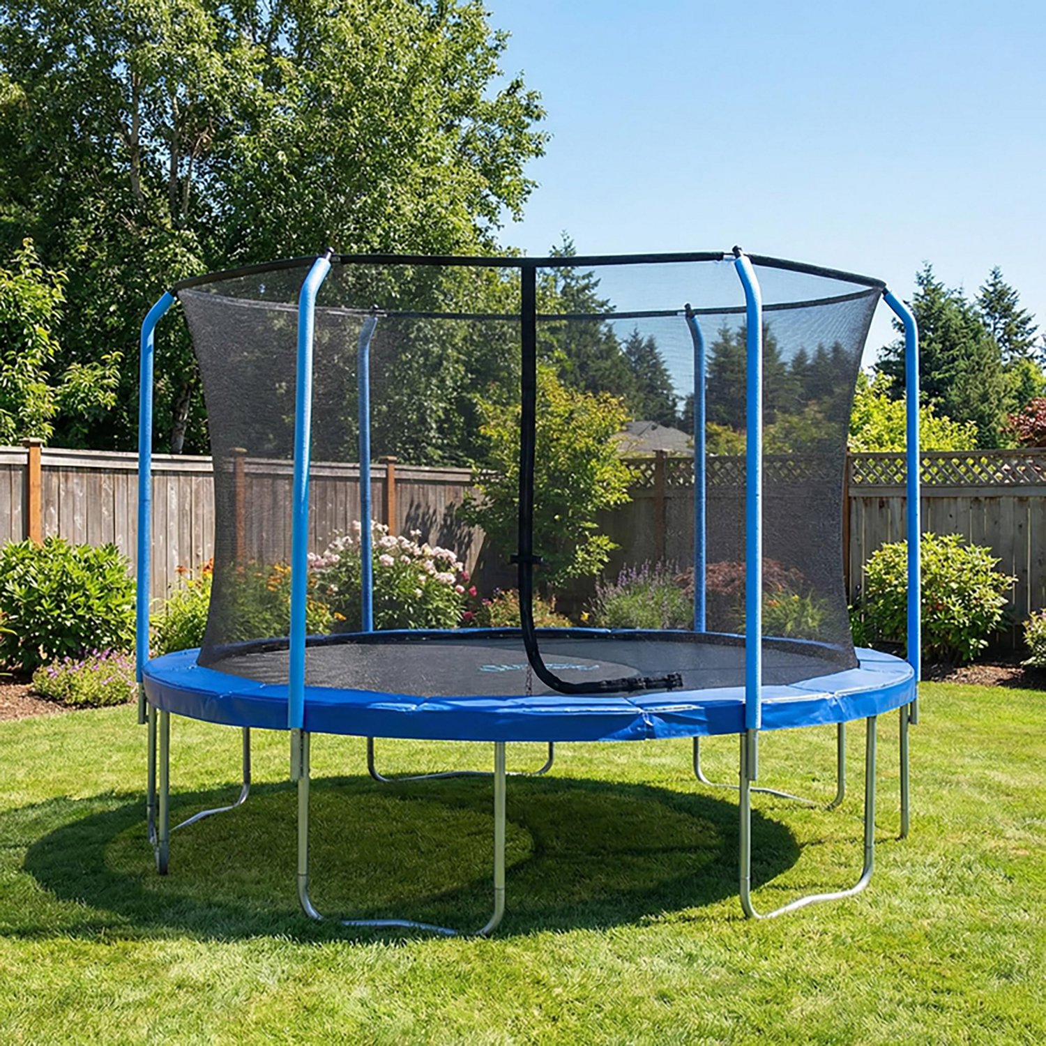 Machrus Upper Bounce 11 ft Round Trampoline Safety Net with 6 Curved Poles - view number 6
