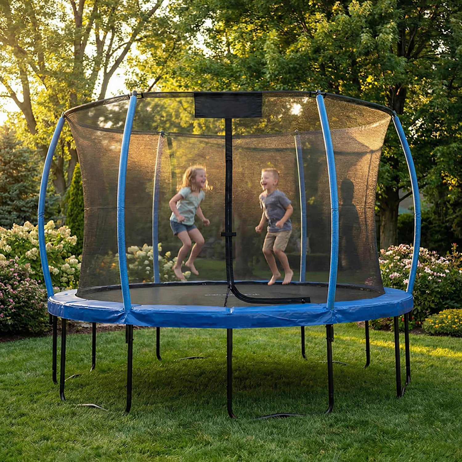 Machrus Upper Bounce 11 ft Round Trampoline Safety Net with 6 Curved Poles - view number 7