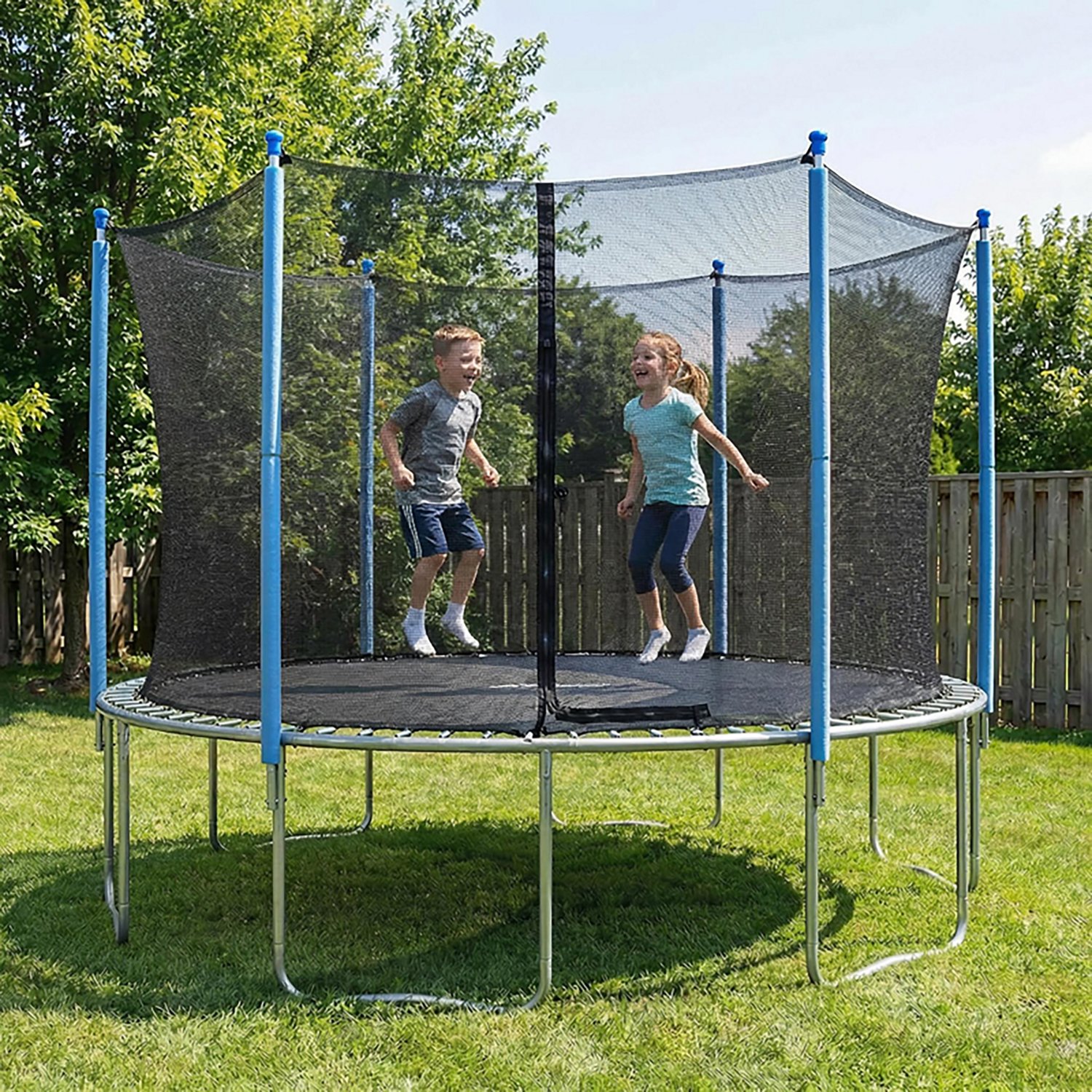 Machrus Upper Bounce 13 ft Round Trampoline Enclosure Set with 6 Poles - view number 7