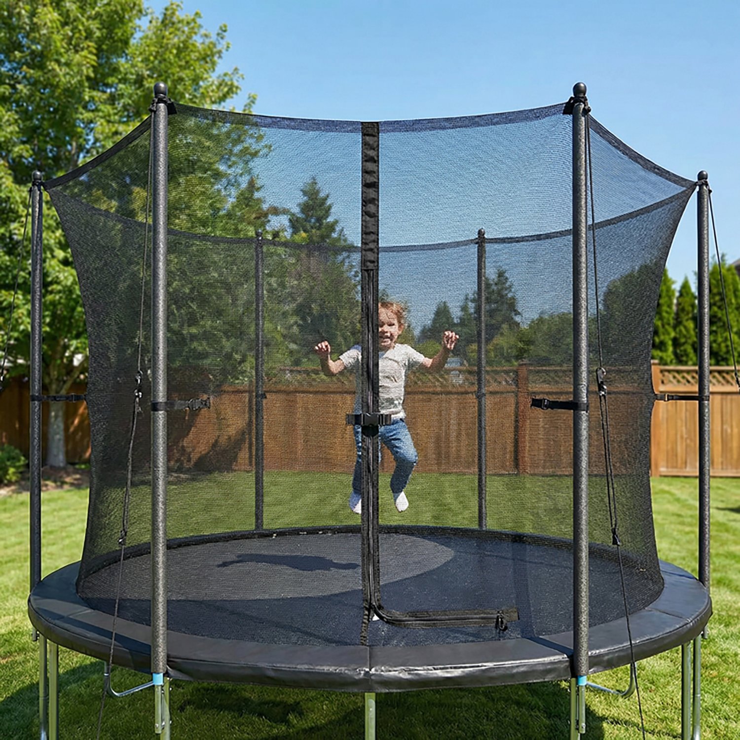 Machrus Upper Bounce Round Universal Trampolines Safety Net                                                                      - view number 6