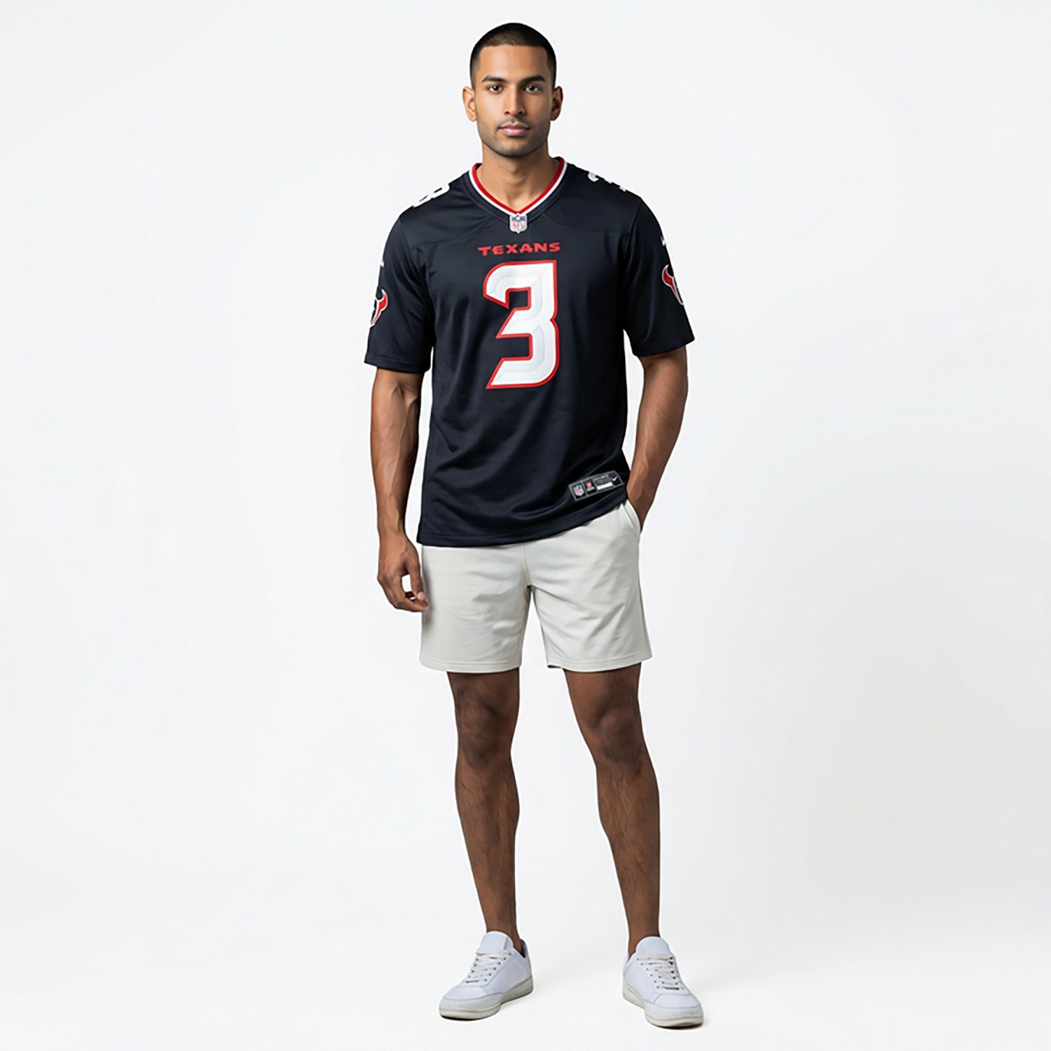 Nike Men's Texans Dell 3 Home Game Jersey