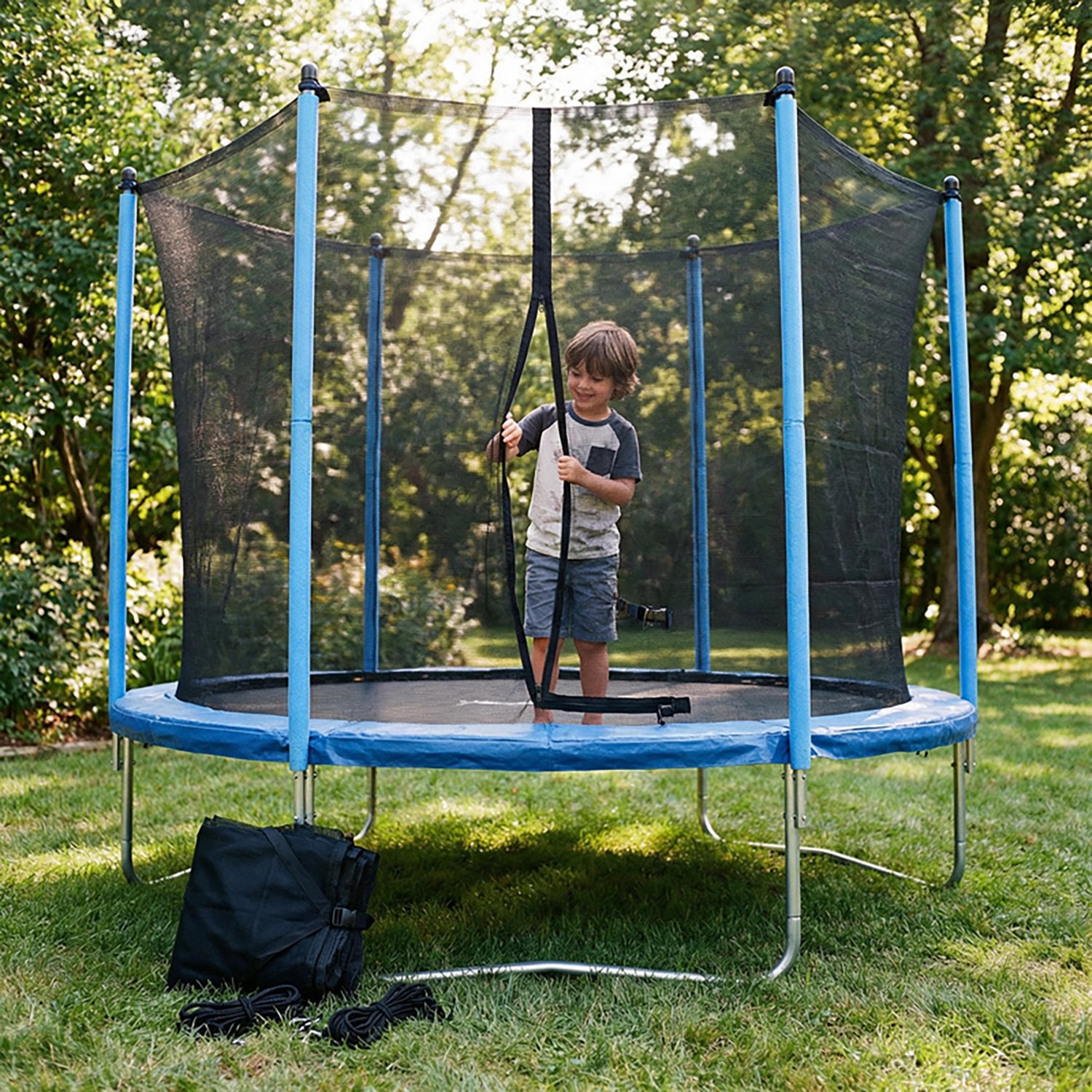 Machrus Upper Bounce 10 ft Round Trampoline Inside Replacement Safety Enclosure Net - view number 6