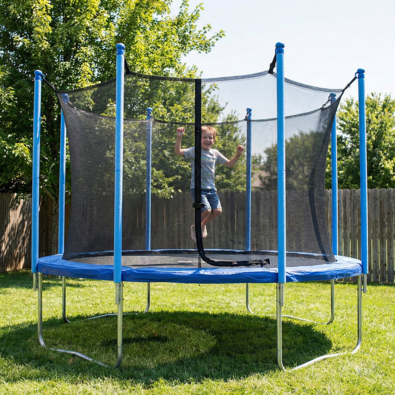 Machrus Upper Bounce 12 ft Round Trampoline Inside Replacement Safety Enclosure Net