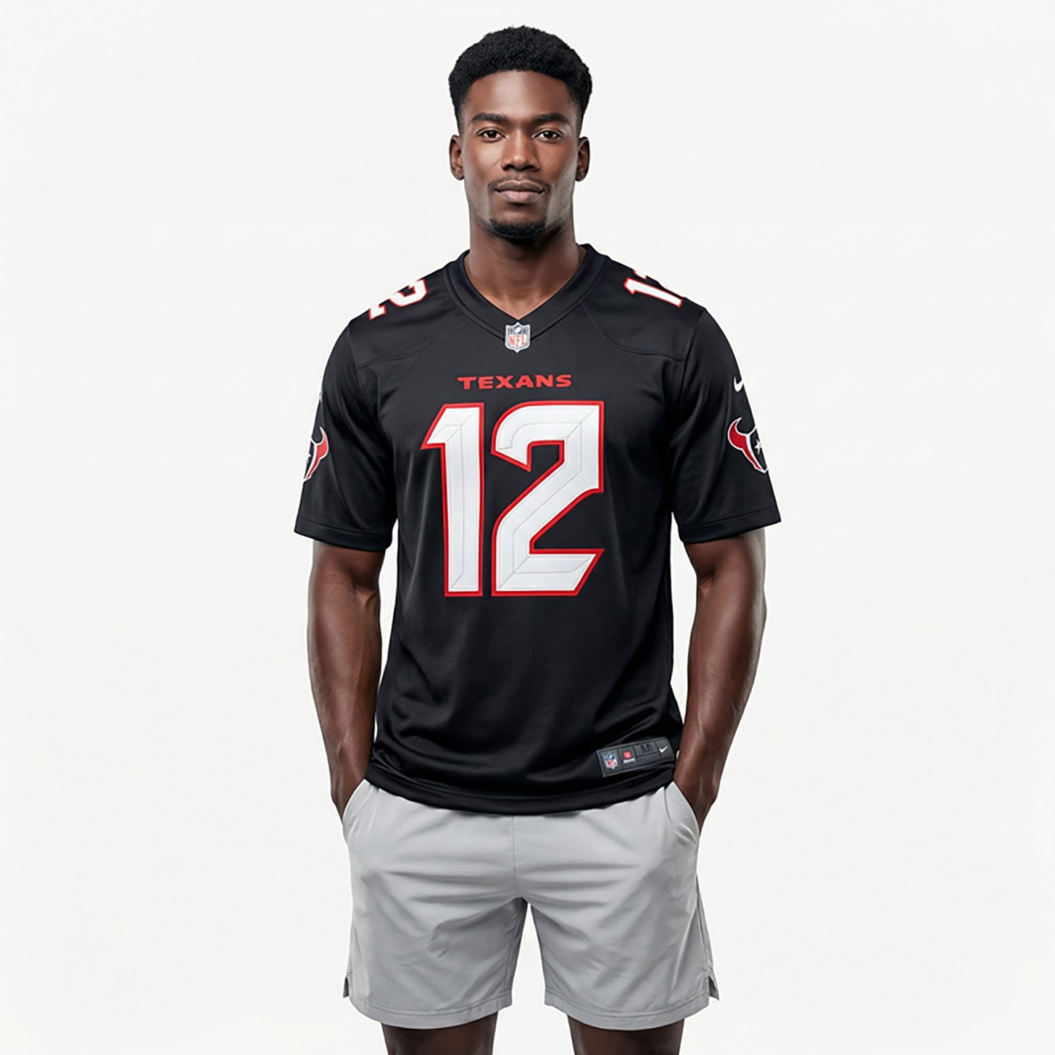 Nike Men's Texans Collins 12 Home Game Jersey - view number 2