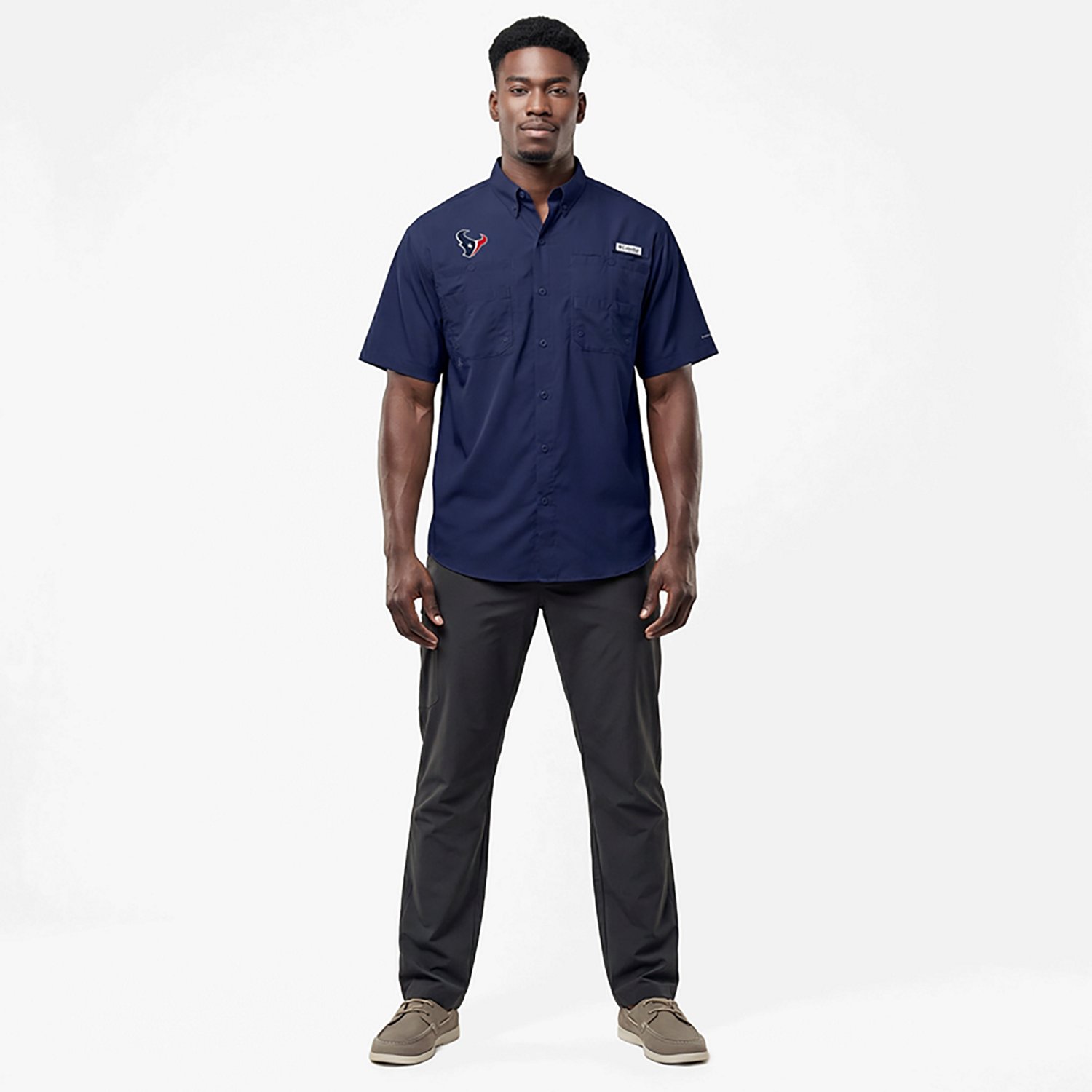 Columbia Sportswear Men's Houston Texans Tamiami Button Down Shirt