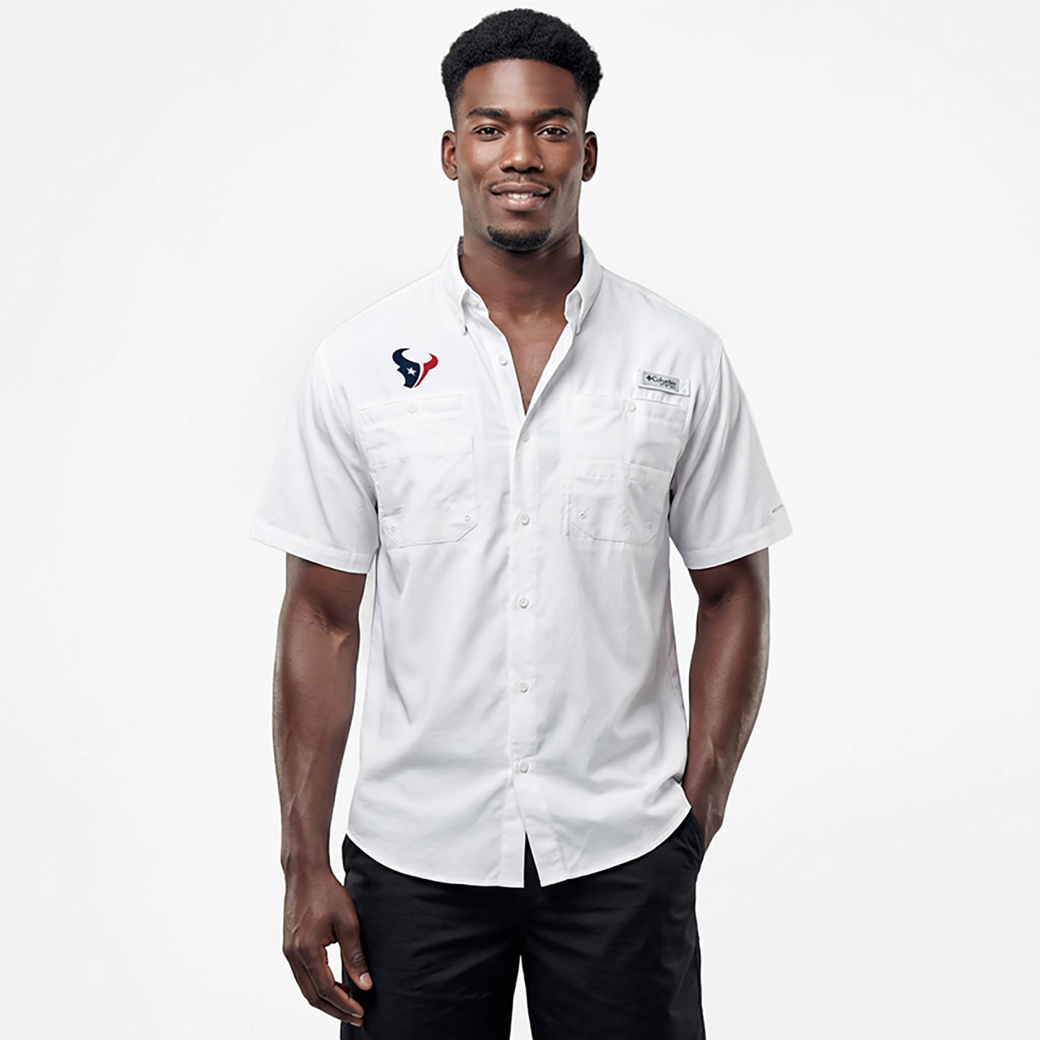 Columbia Sportswear Men's Houston Texans Tamiami Button Down Shirt                                                               - view number 2