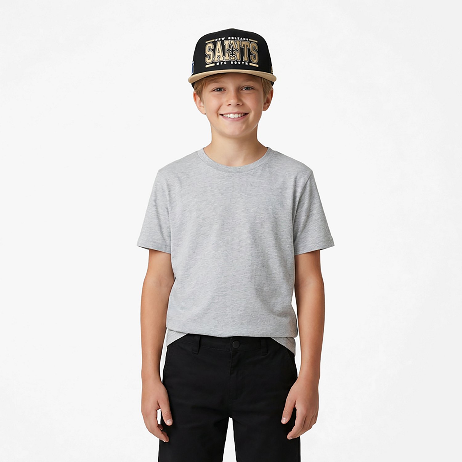 Outerstuff Boys' New Orleans Saints Retro Deadstock Snapback Cap - view number 2