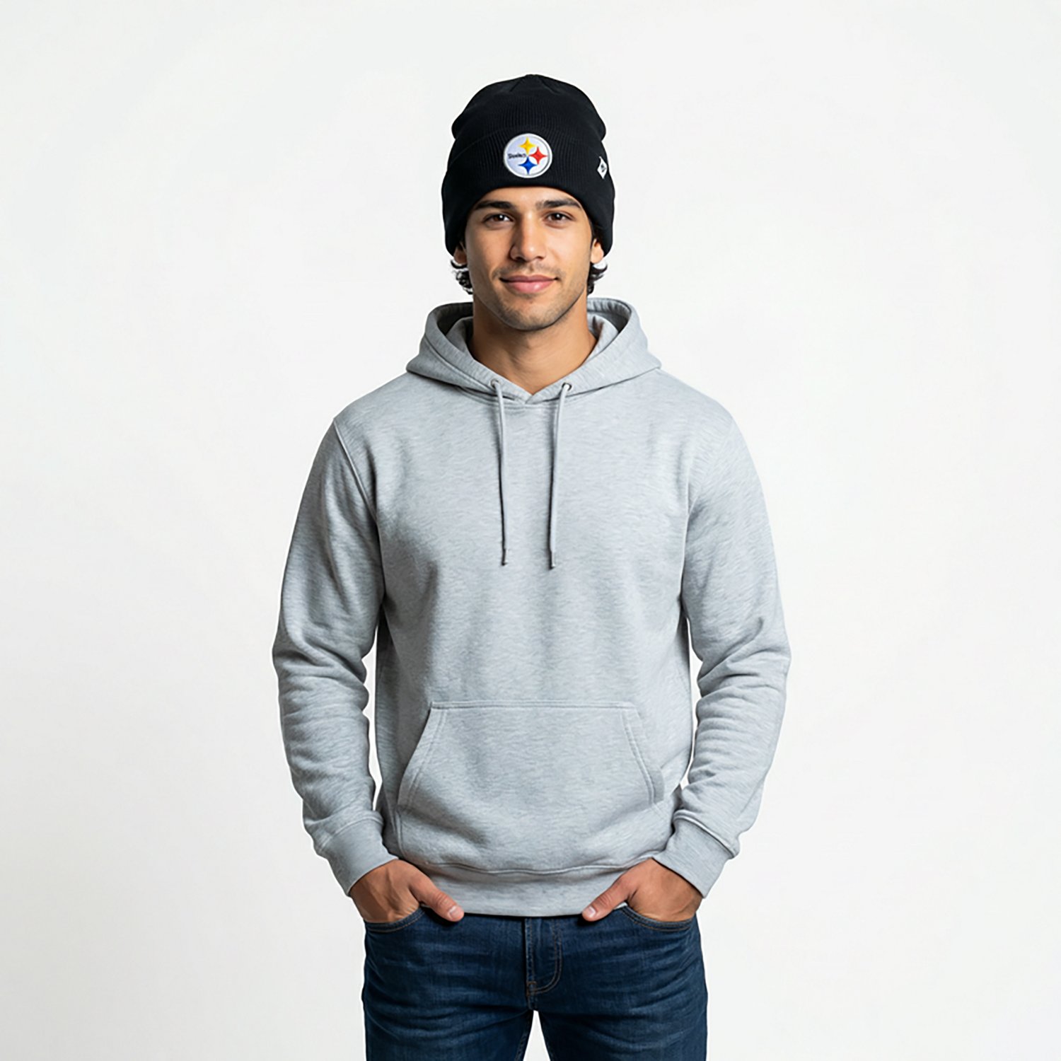 47 Men's Steelers Raised Cuff Knit Beanie - view number 2