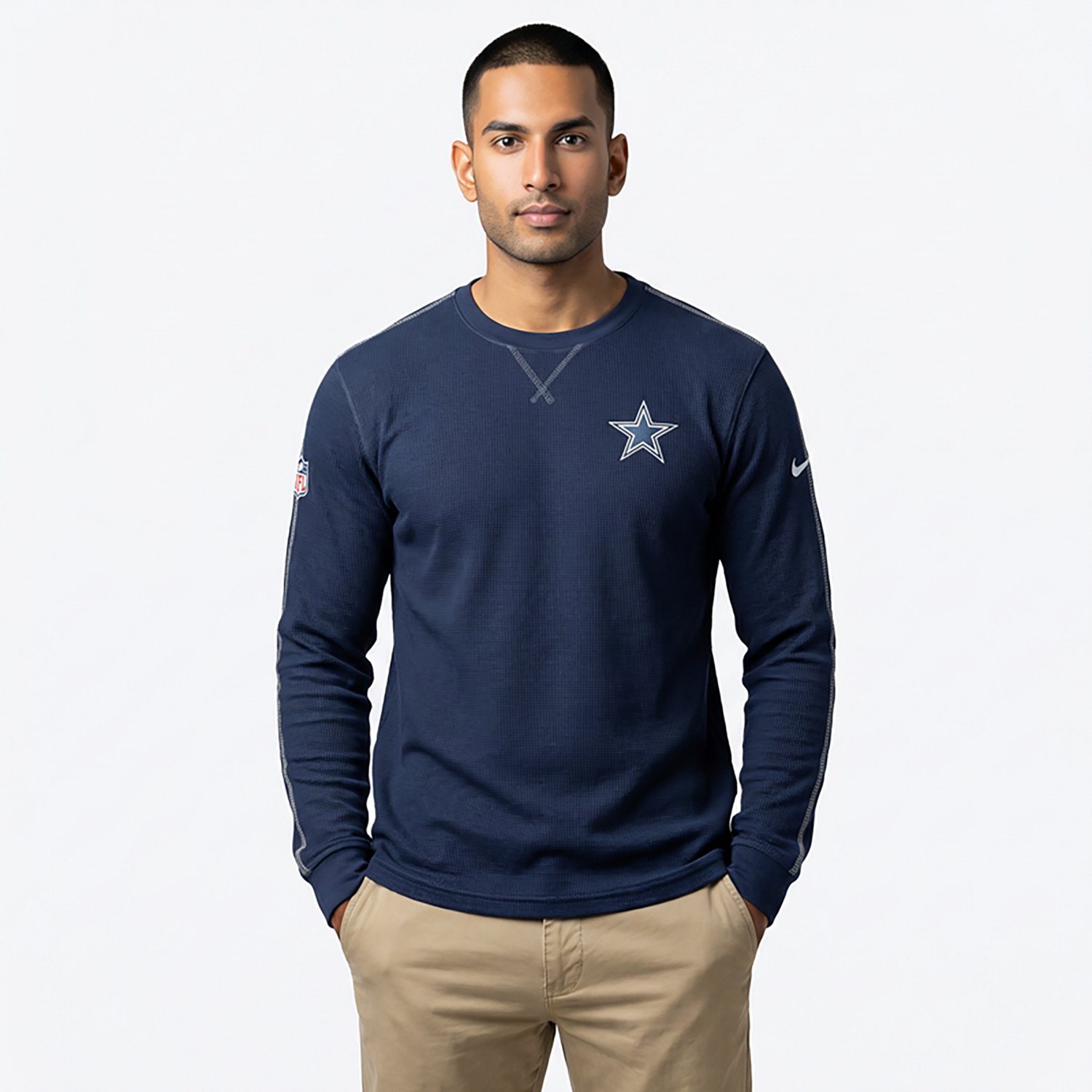 Nike Men's Dallas Cowboys Coach Long Sleeve T-shirt - view number 2