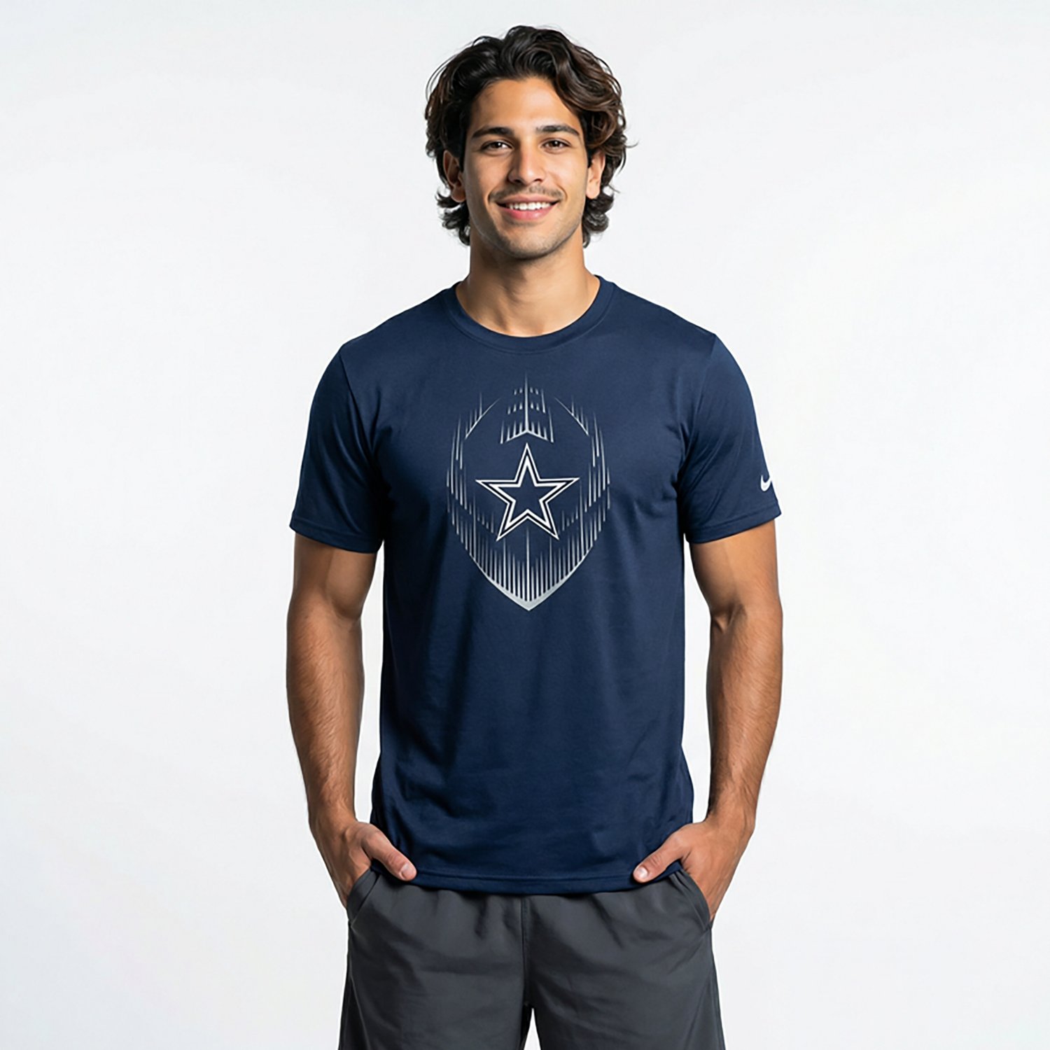 Nike Men's Dallas Cowboys Icon Legend Short Sleeve T-shirt - view number 2