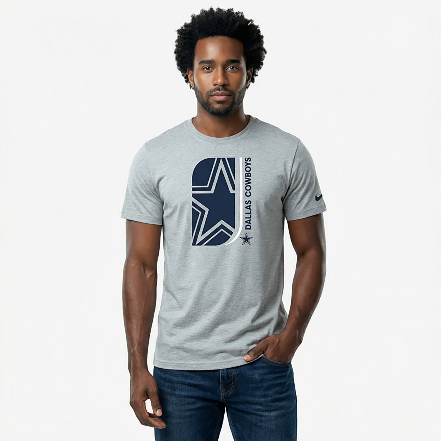 Nike Men's Dallas Cowboys Lockup Essential Short Sleeve T-shirt - view number 2
