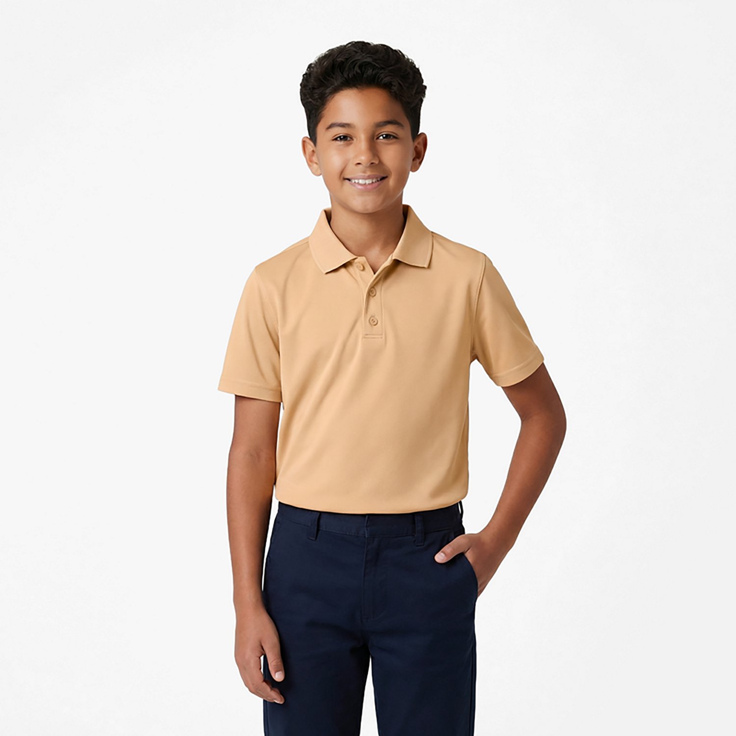 BCG Boys' Training Solid Short Sleeve Polo Shirt                                                                                 - view number 2