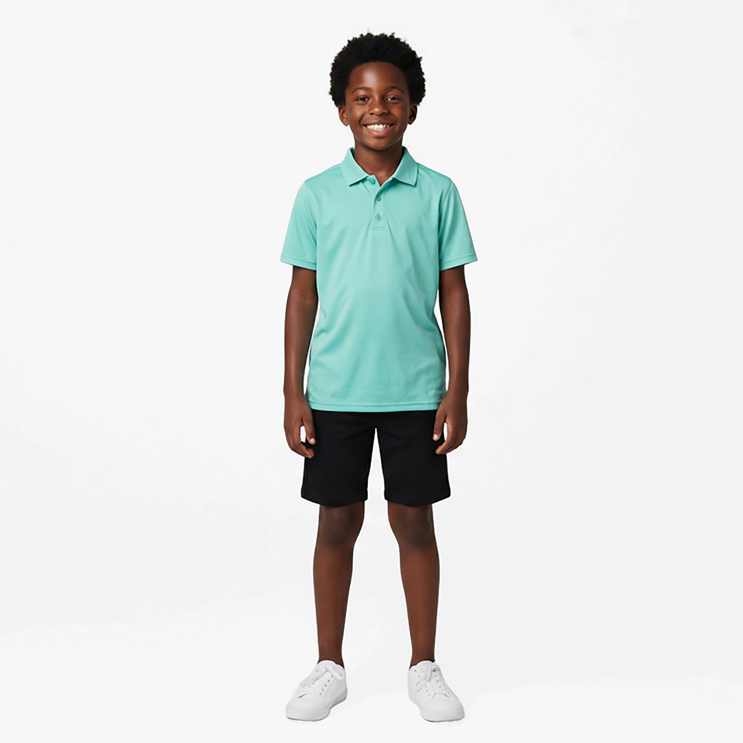 BCG Boys' Training Solid Short Sleeve Polo Shirt