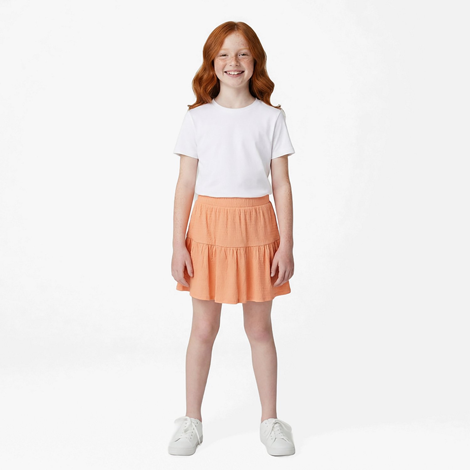 BCG Girls' Ruffle Tiered Skort 2.5 in