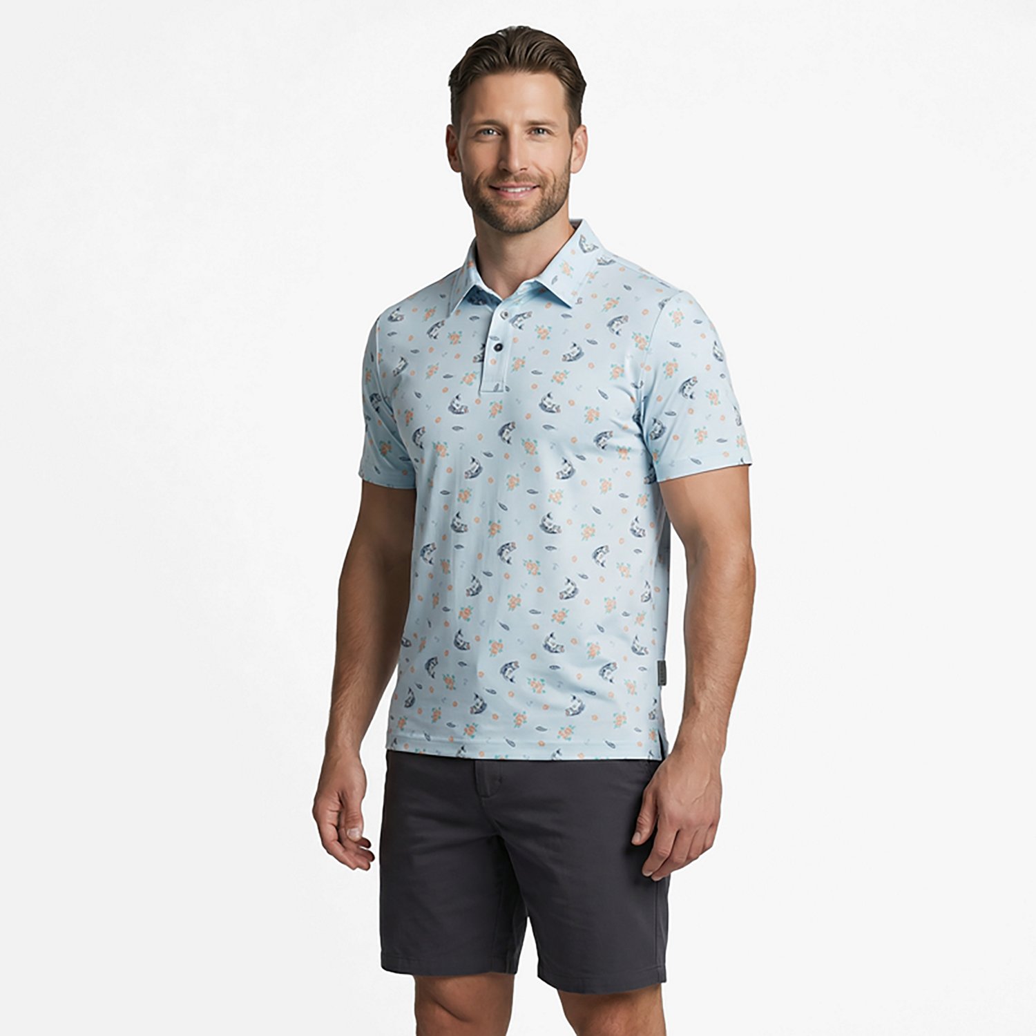 Magellan Outdoors Men's Pro Jacob Wheeler Angler Printed Polo Shirt                                                              - view number 4