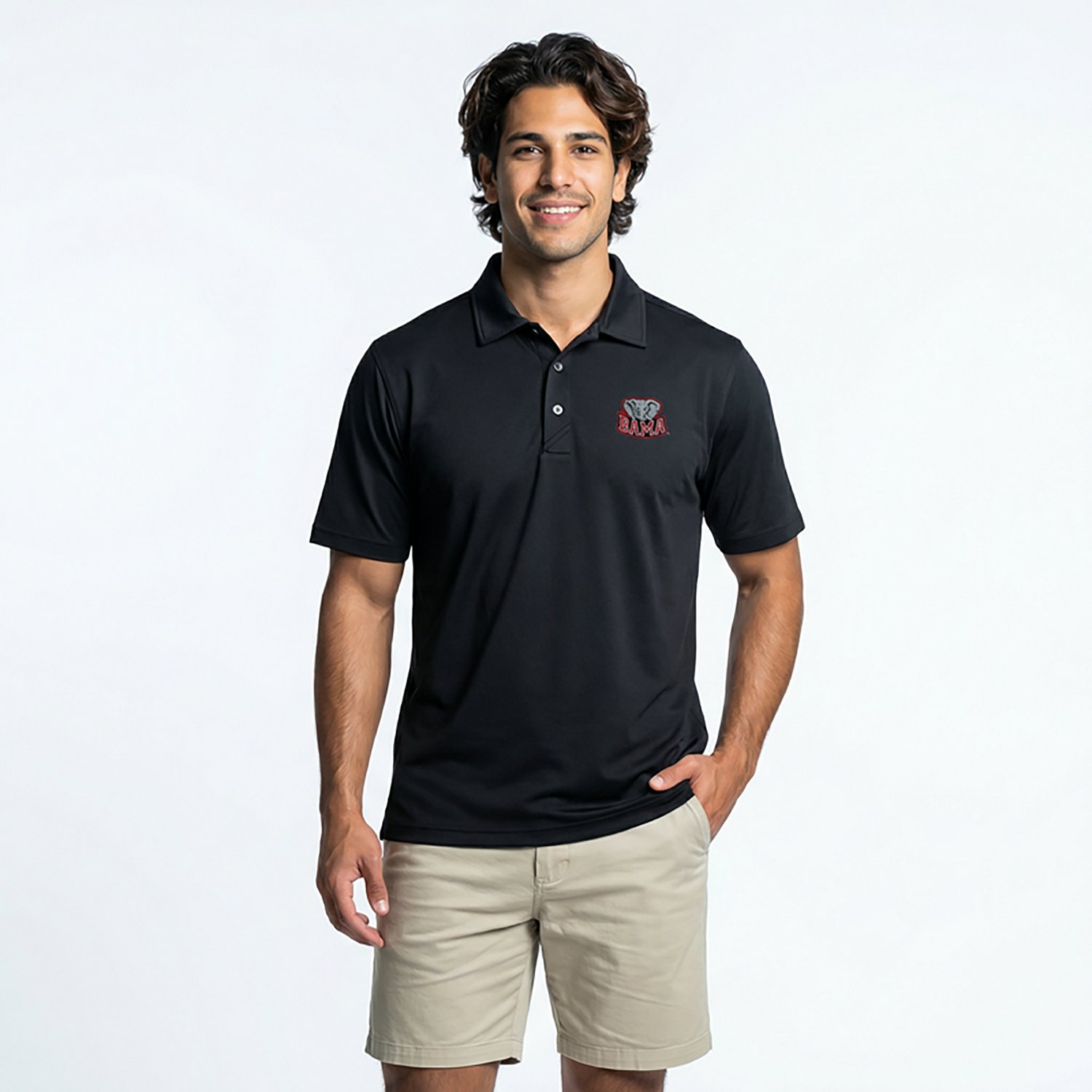 Cutter & Buck Men's University of Alabama Virtue Eco Pique Short Sleeve Polo - view number 2