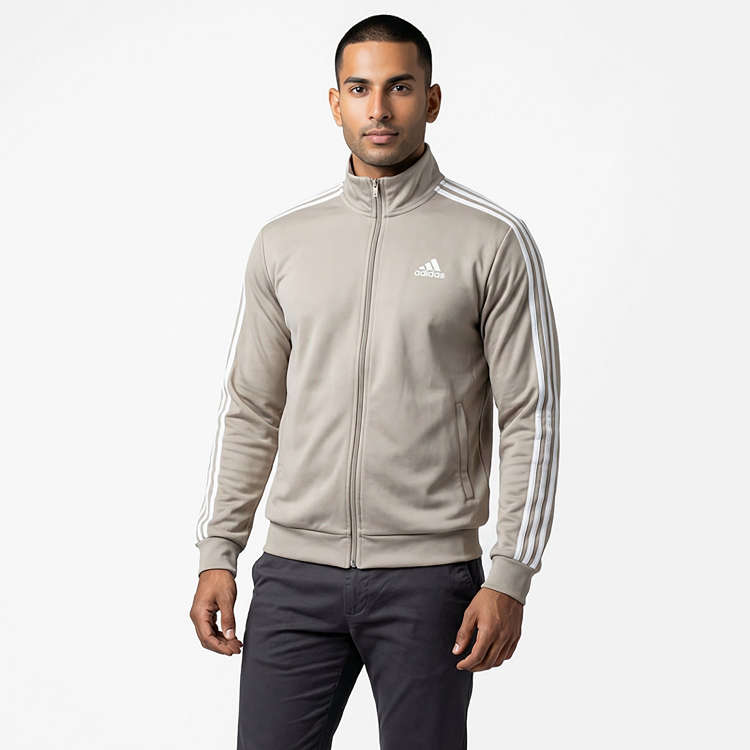 adidas Men's 3-Stripes Tricot Track Top - view number 2