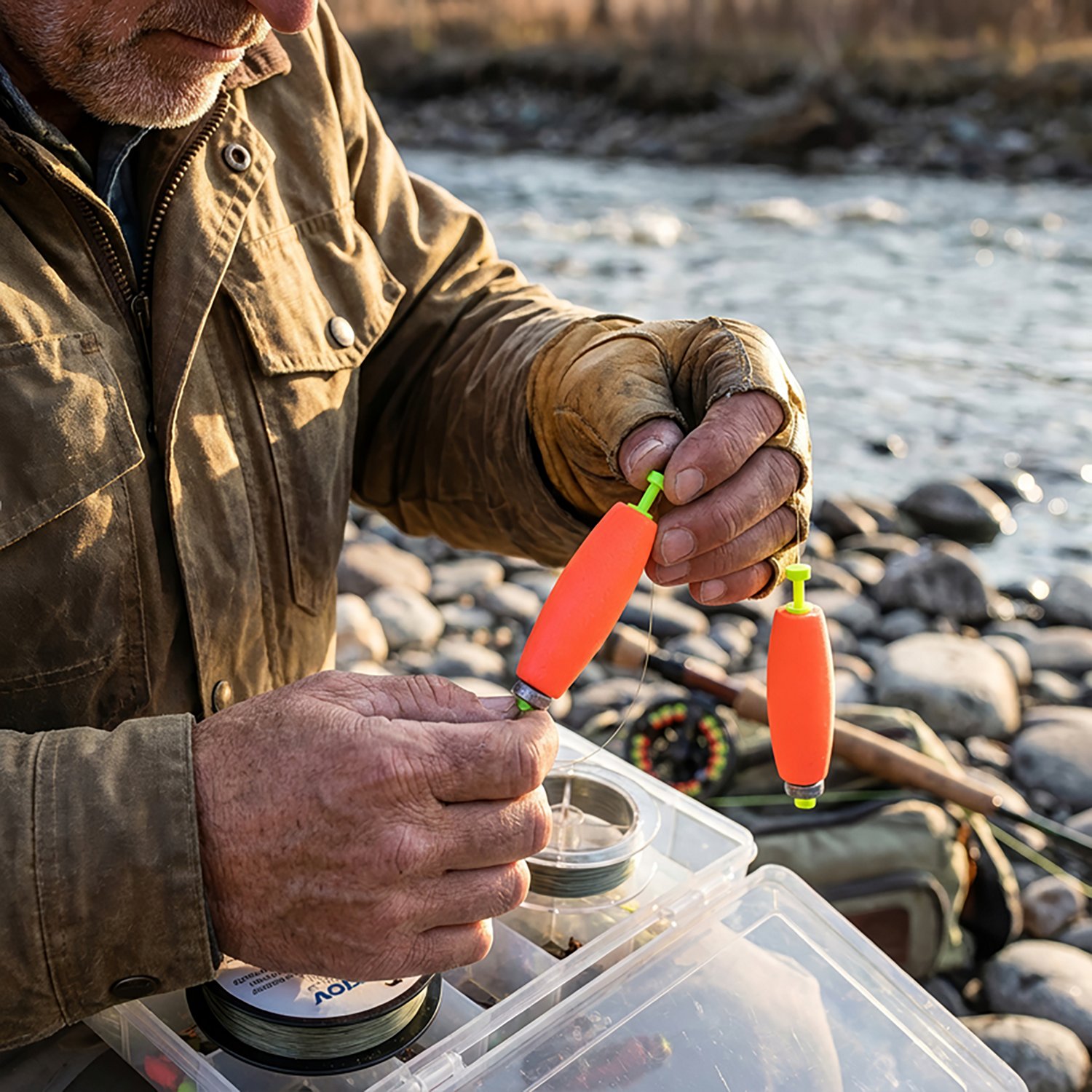 Eagle Claw Weighted Foam Cigar Snap-On Floats 2-Pack - view number 2