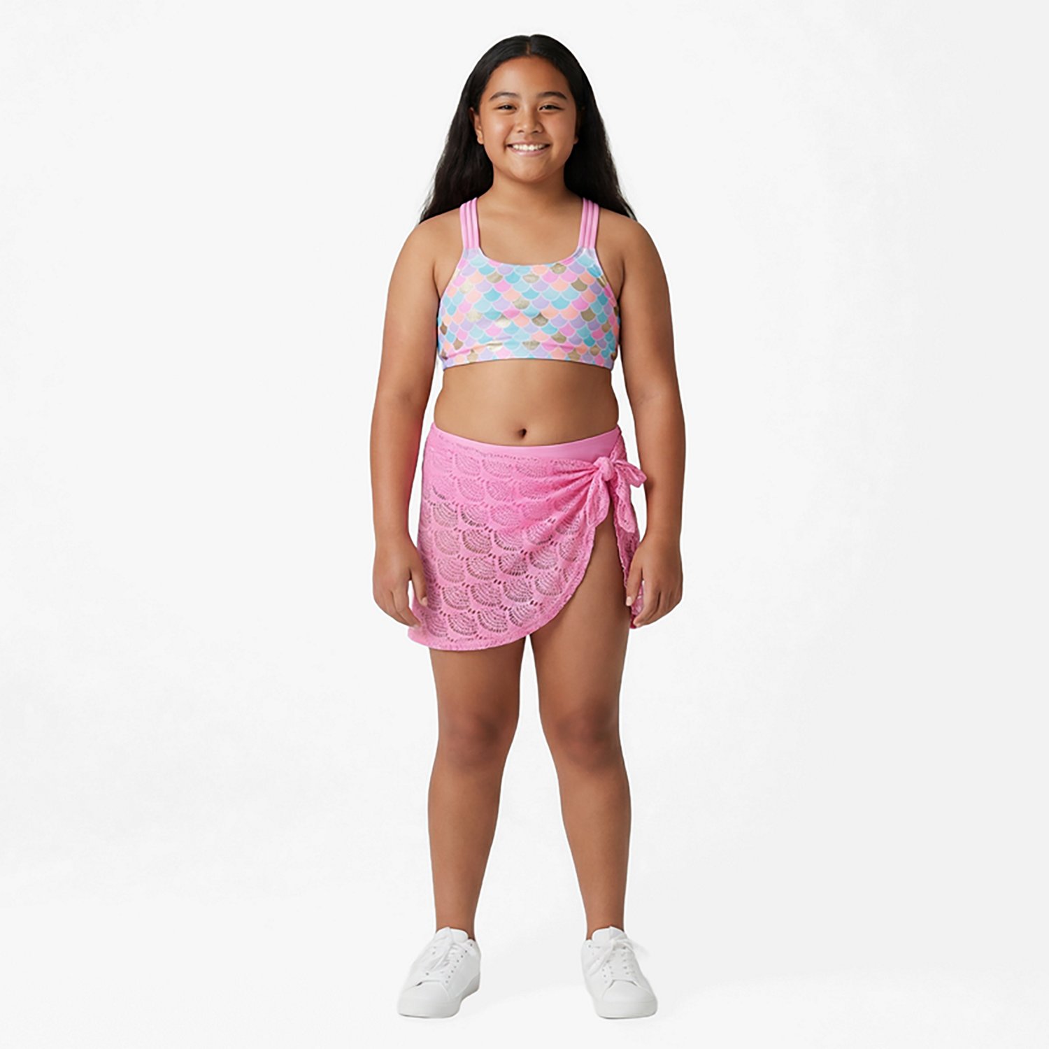 O'Rageous Girls' Multi Mermaid 3-Piece Skirt Set