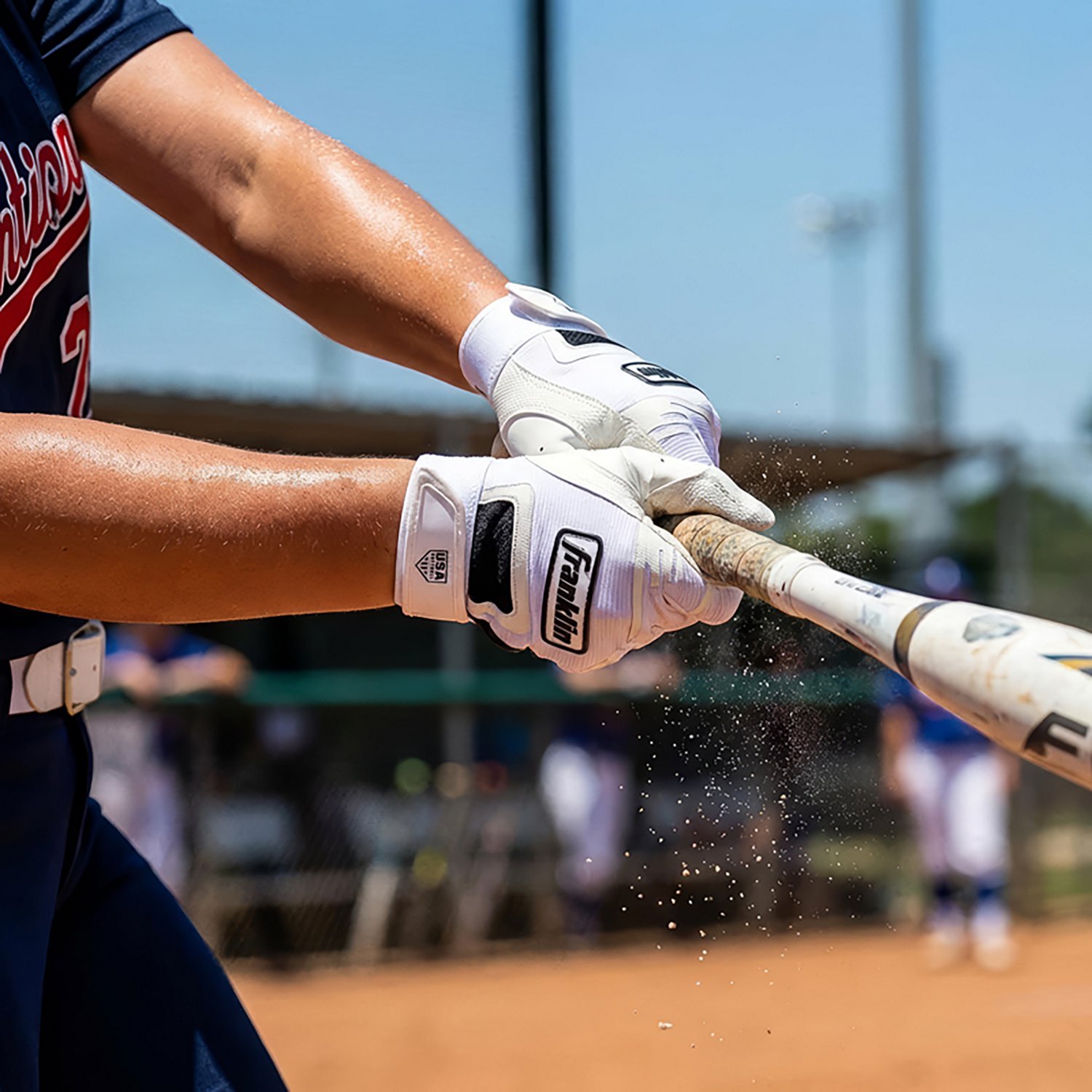 Franklin Girl's Fusion Flex Fastpitch Batting Gloves                                                                             - view number 3