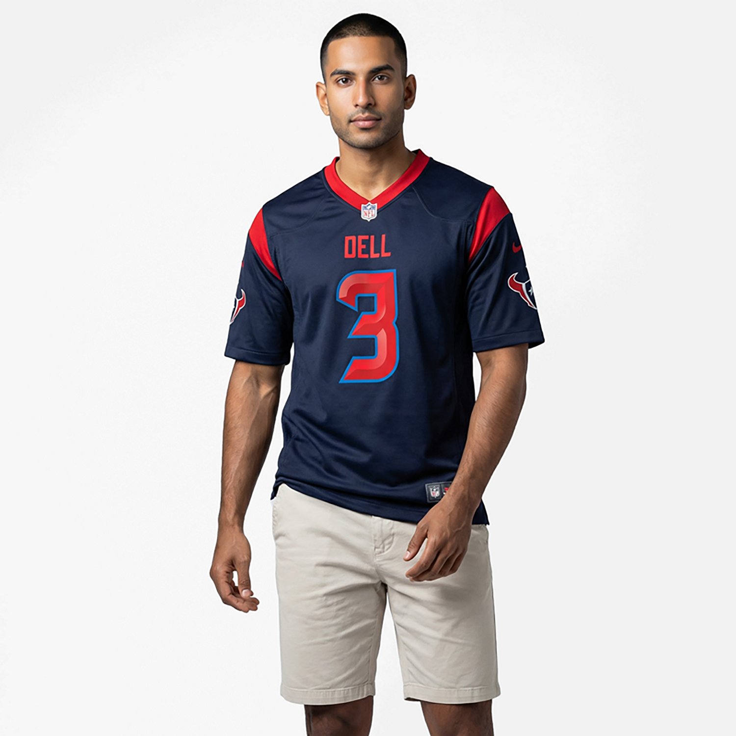 Nike Men's Texans Dell 3 Alternative Game Jersey