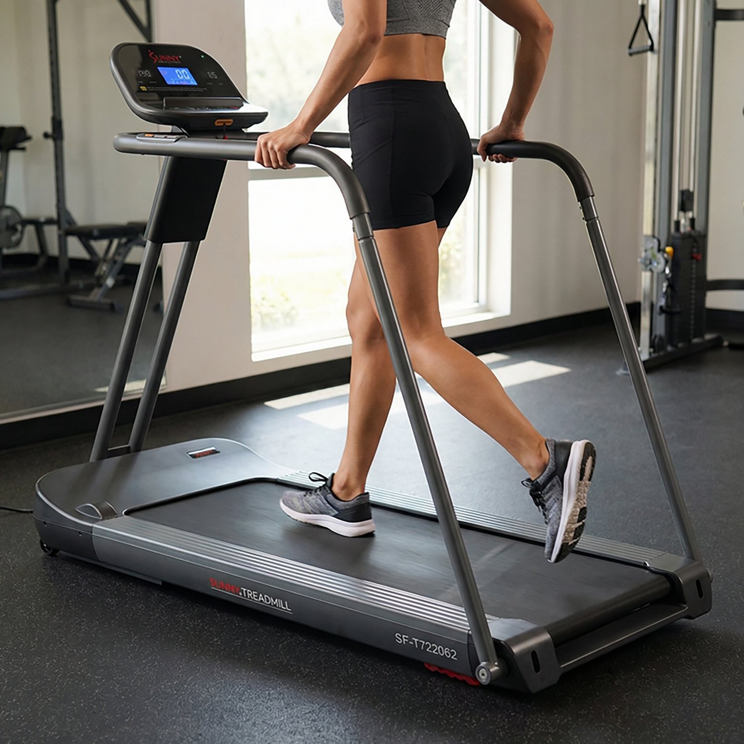 Sunny Health & Fitness Running Treadmill with Handrails - view number 5