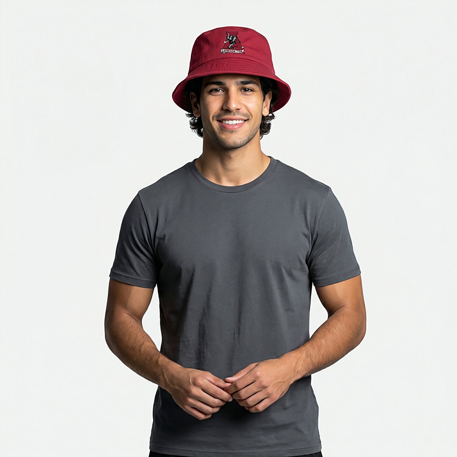 Nike Men's Alabama Apex Vault Logo Square Brim Bucket Cap - view number 2
