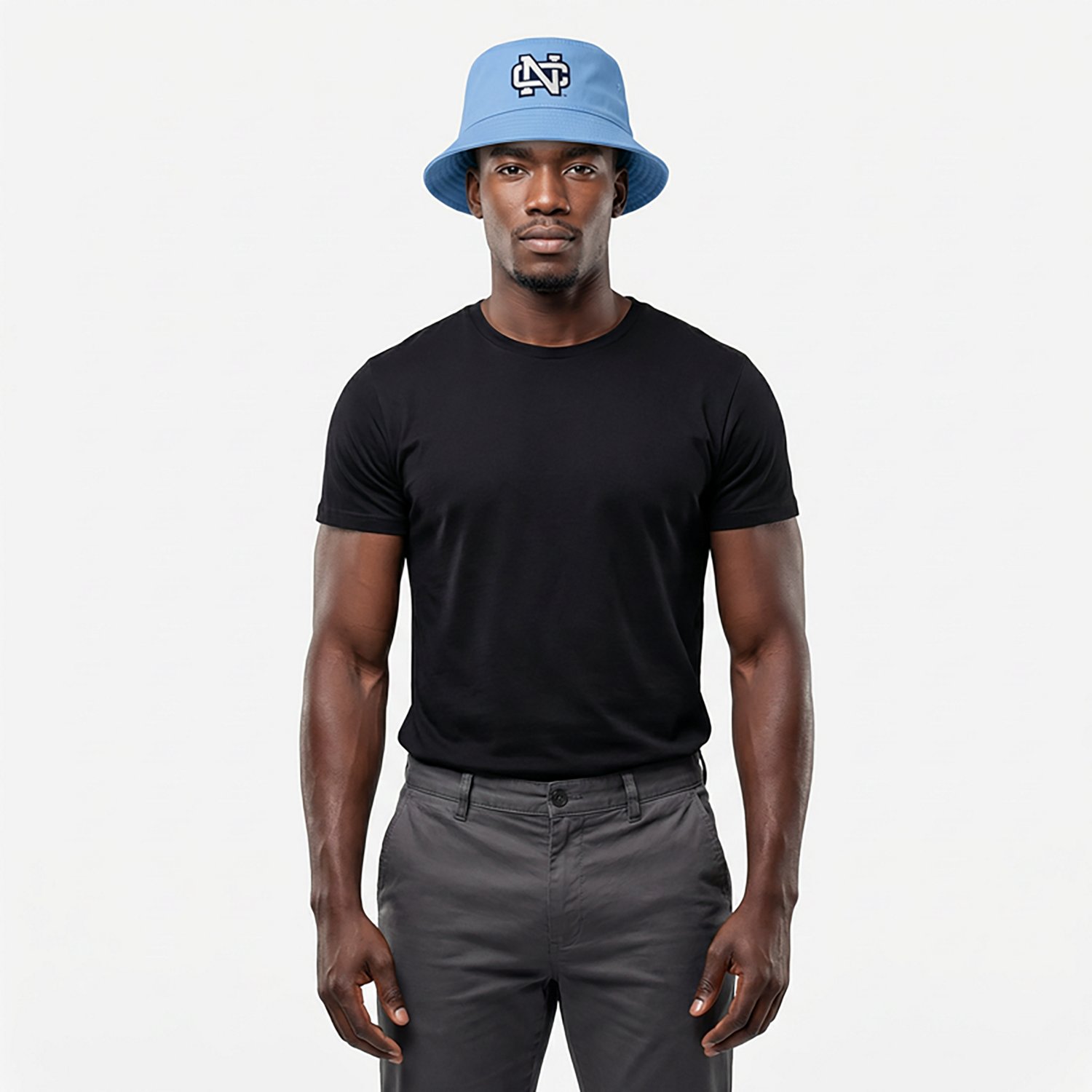 Nike Men's UNC Apex Vault Logo Square Brim Bucket Cap - view number 2