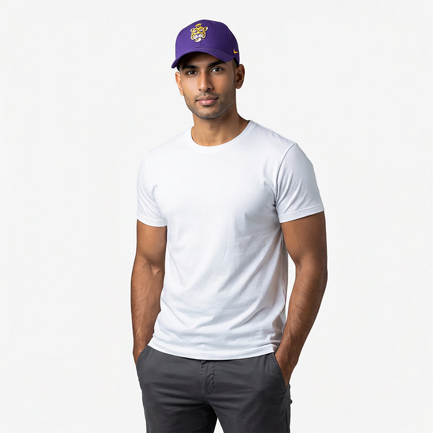 Nike Men's LSU DF Club Vault Logo Unstructured Cap - view number 2